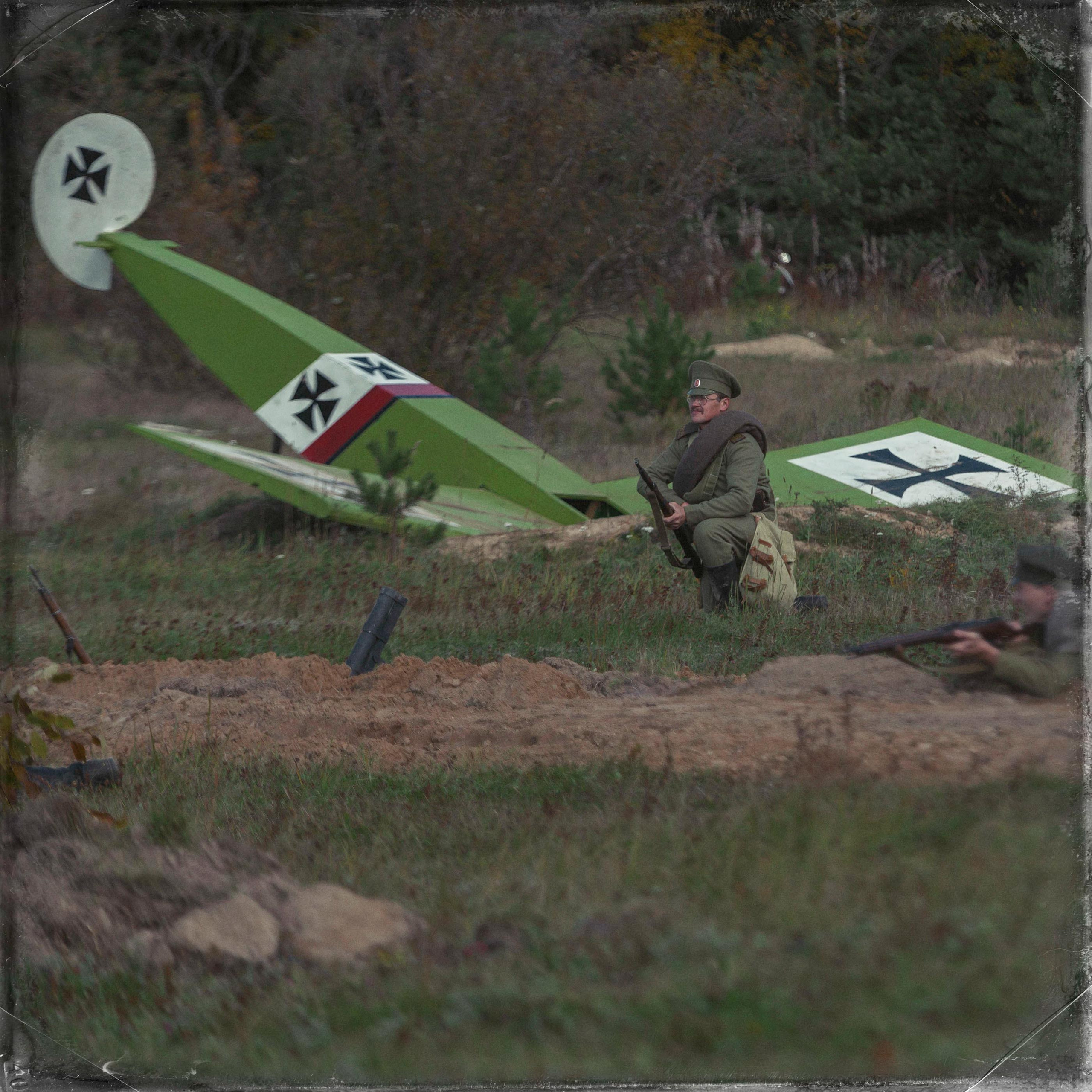 Реконструкция боев на Восточном фронте осенью 1915 года. Юлия Розанова, коммерческий фоторепортаж в Москве