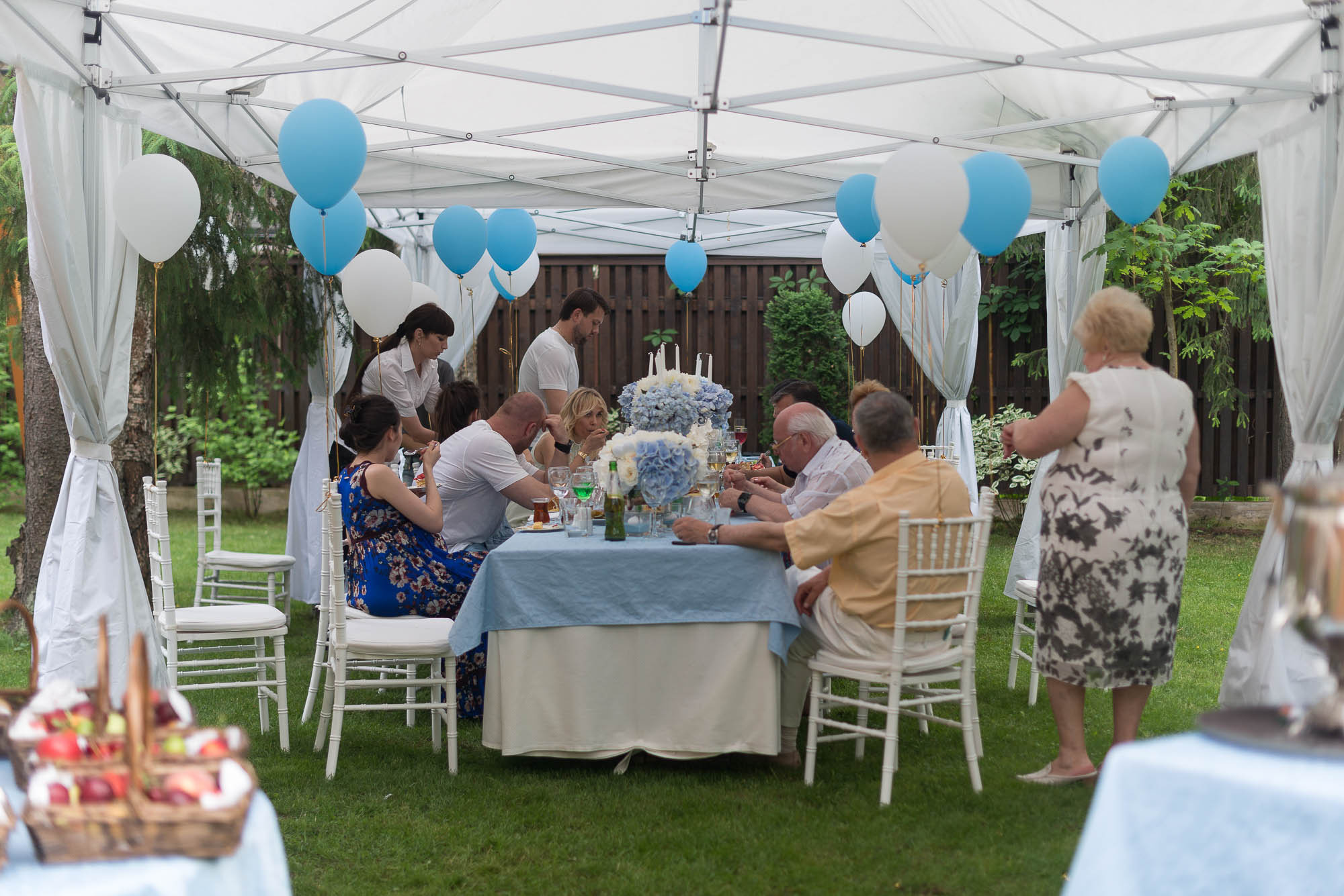 Давид 1 год. Праздник на даче. Юлия Розанова, коммерческий фоторепортаж в Москве