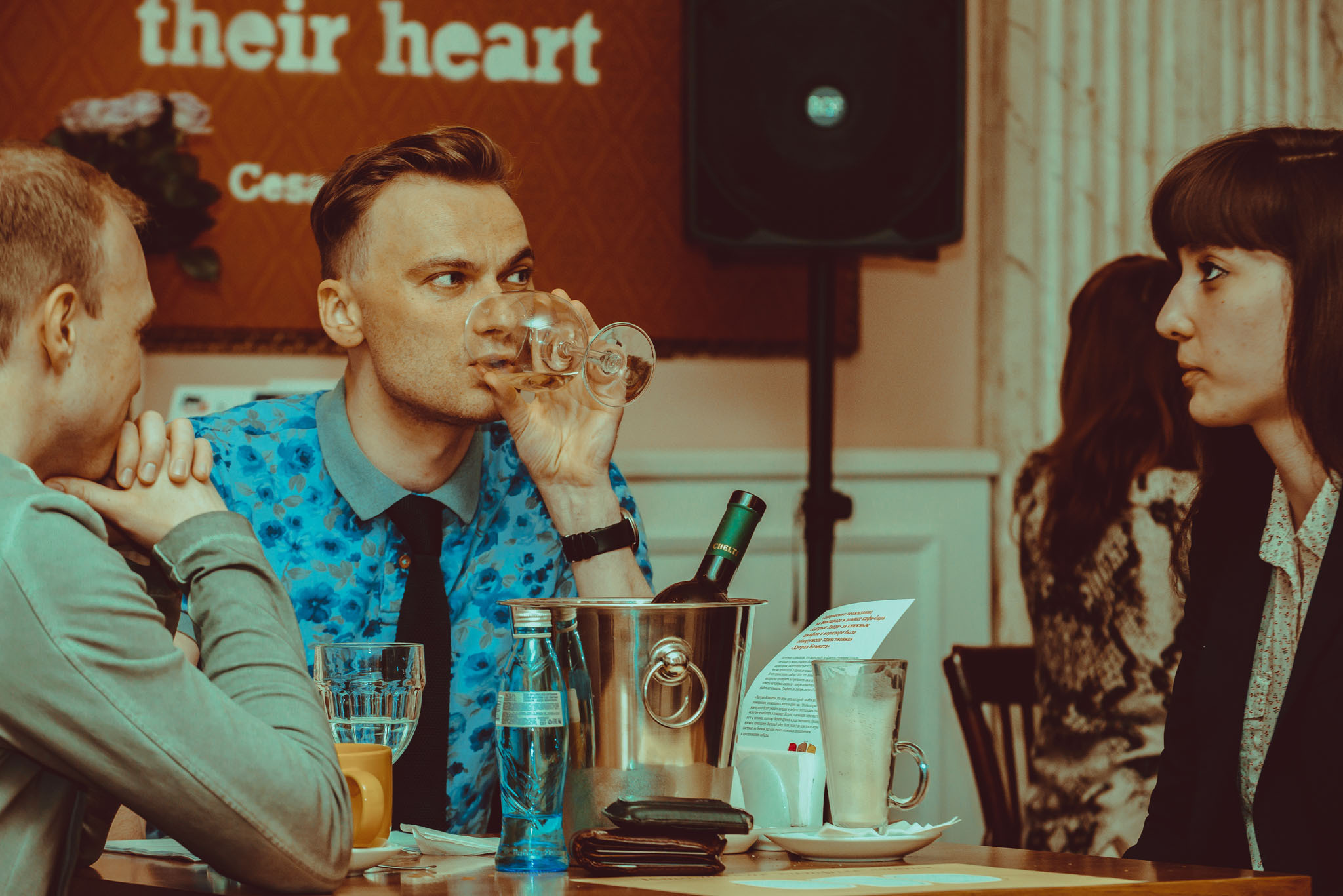 Литературный вечер в «Fat Cat». Юлия Розанова, коммерческий фоторепортаж в Москве