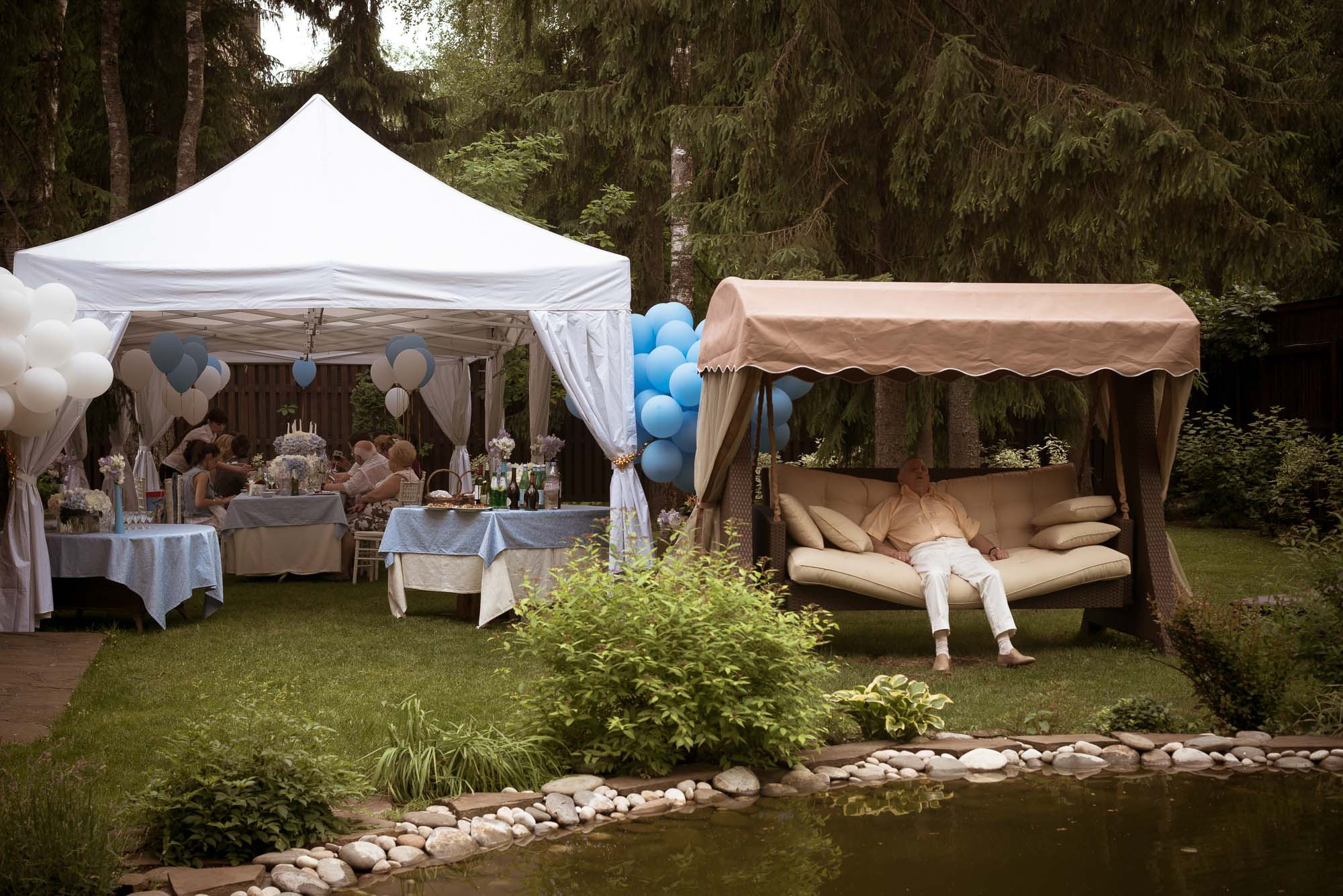 Давид 1 год. Праздник на даче. Юлия Розанова, коммерческий фоторепортаж в Москве