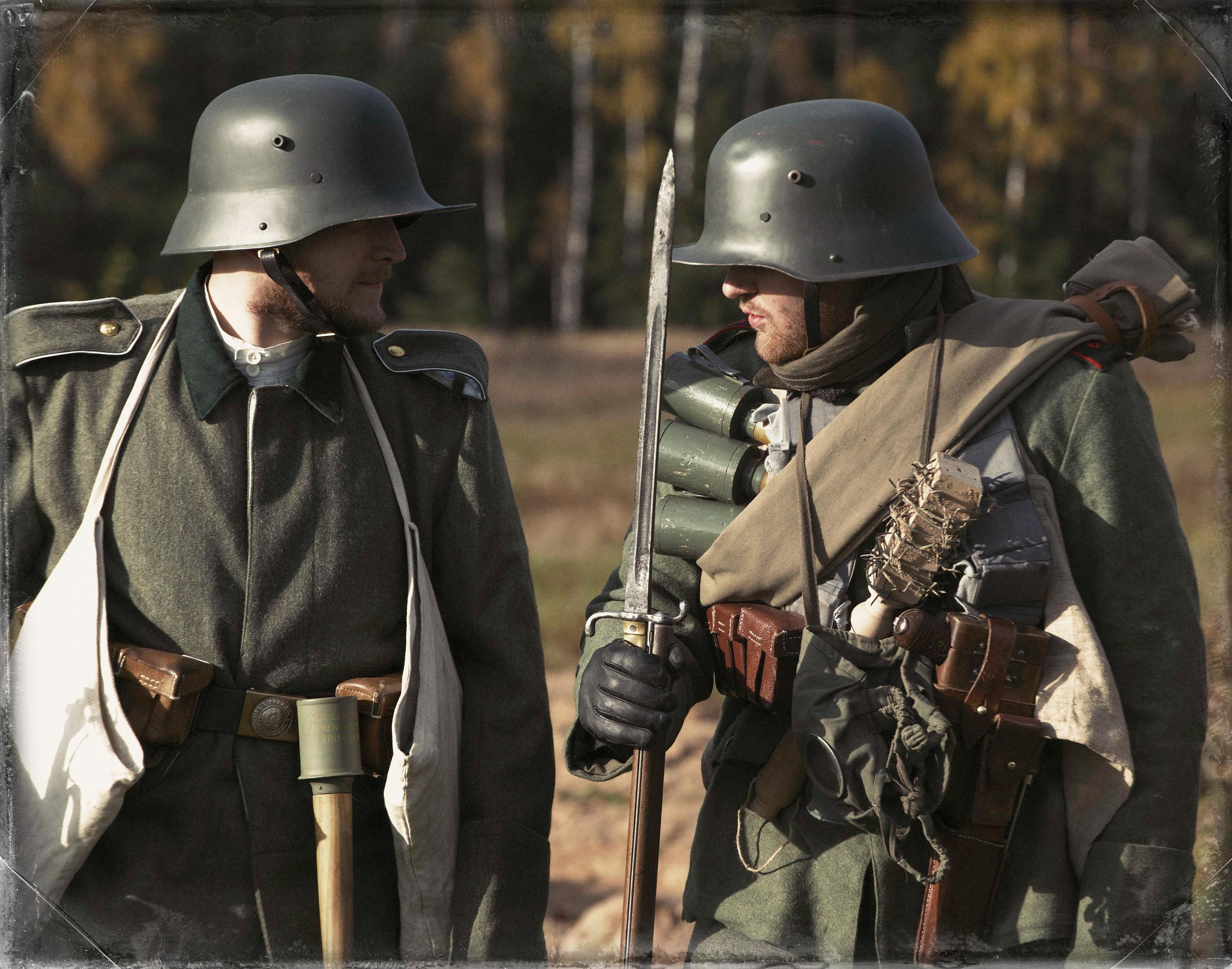 Реконструкция боев на Восточном фронте осенью 1915 года. Юлия Розанова, коммерческий фоторепортаж в Москве