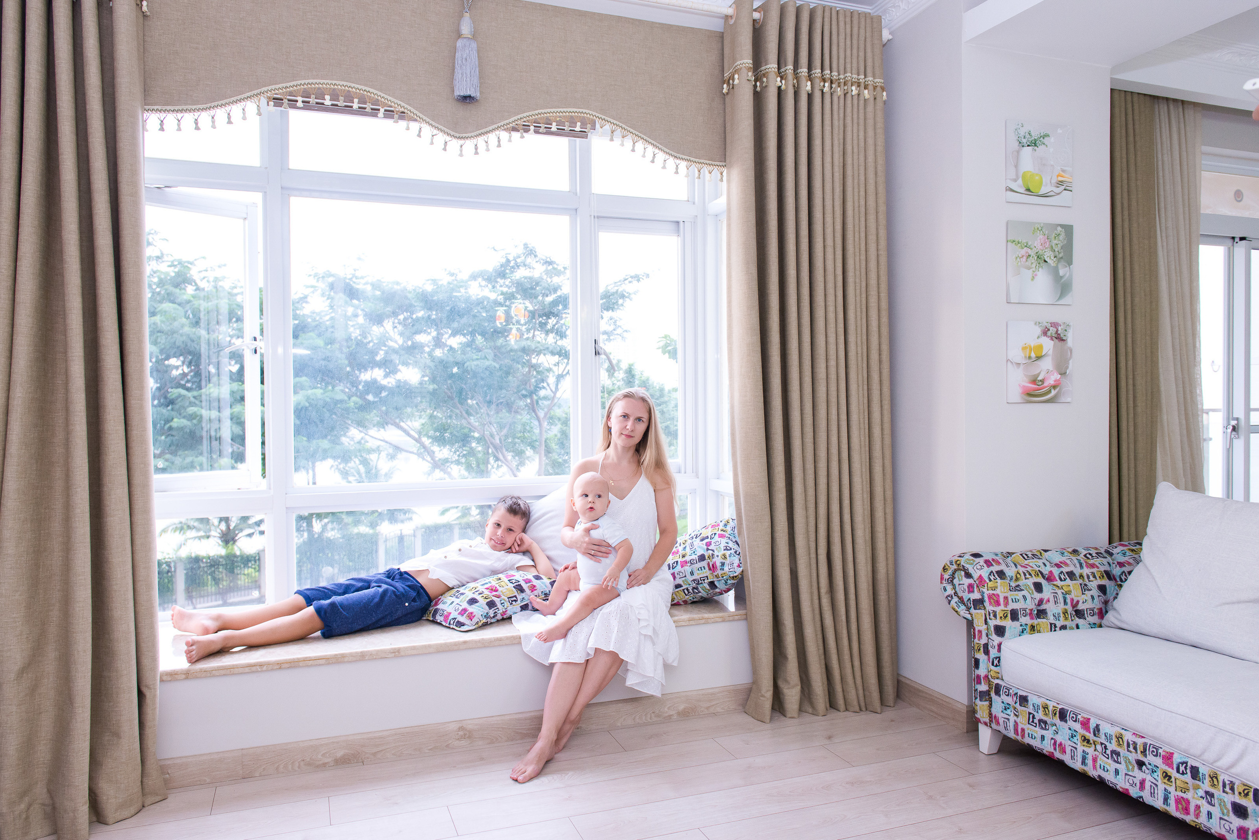 Миша и Лена, Артем 1 год. Вьетнам. Юлия Розанова, коммерческий фоторепортаж в Москве