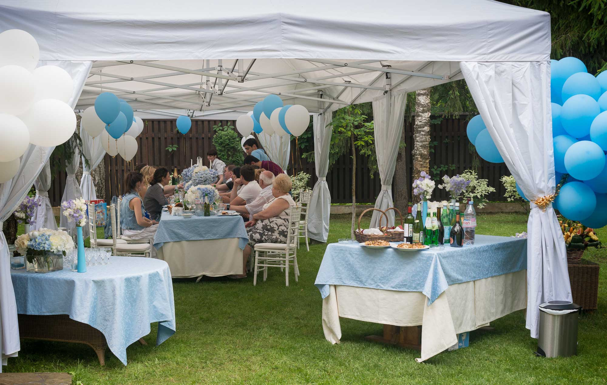 Давид 1 год. Праздник на даче. Юлия Розанова, коммерческий фоторепортаж в Москве