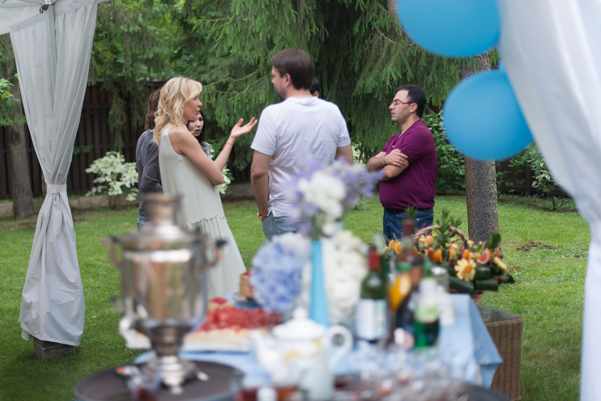 Давид 1 год. Праздник на даче. Юлия Розанова, коммерческий фоторепортаж в Москве
