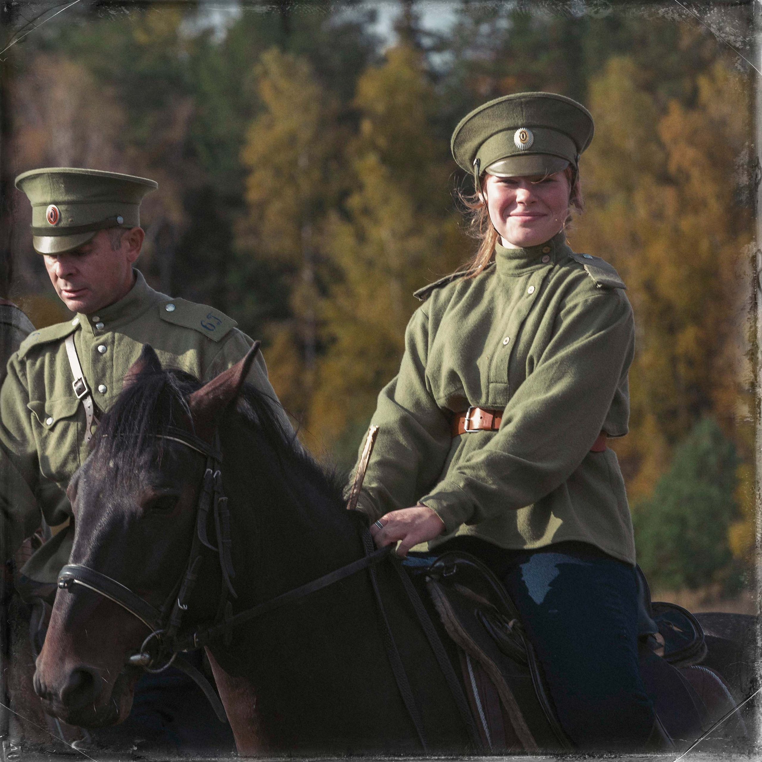 Реконструкция боев на Восточном фронте осенью 1915 года. Юлия Розанова, коммерческий фоторепортаж в Москве