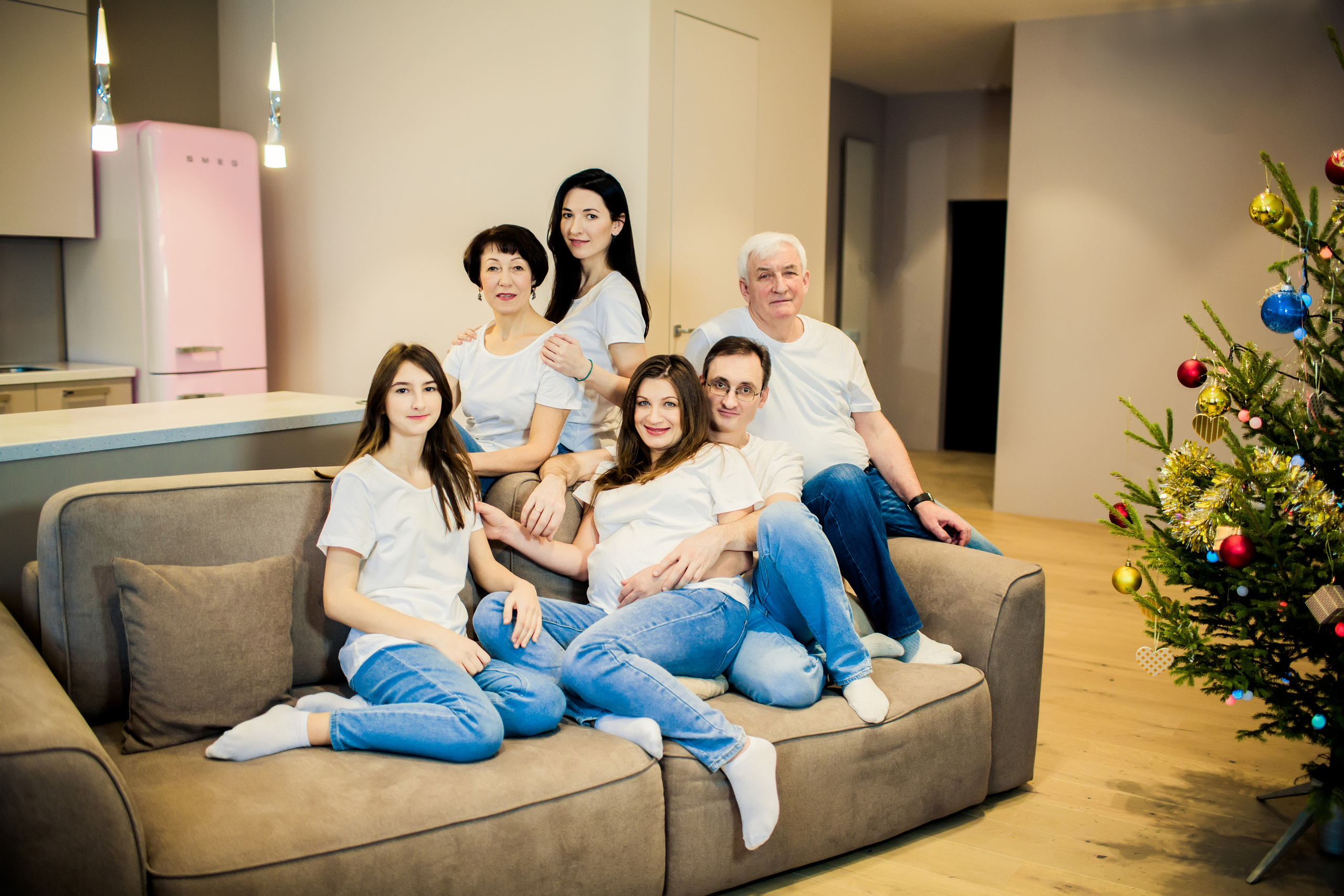 Новогодняя семейная фотосессия. Детский, свадебный и семейный фотограф Юлия Курбатова, Санкт-Петербург