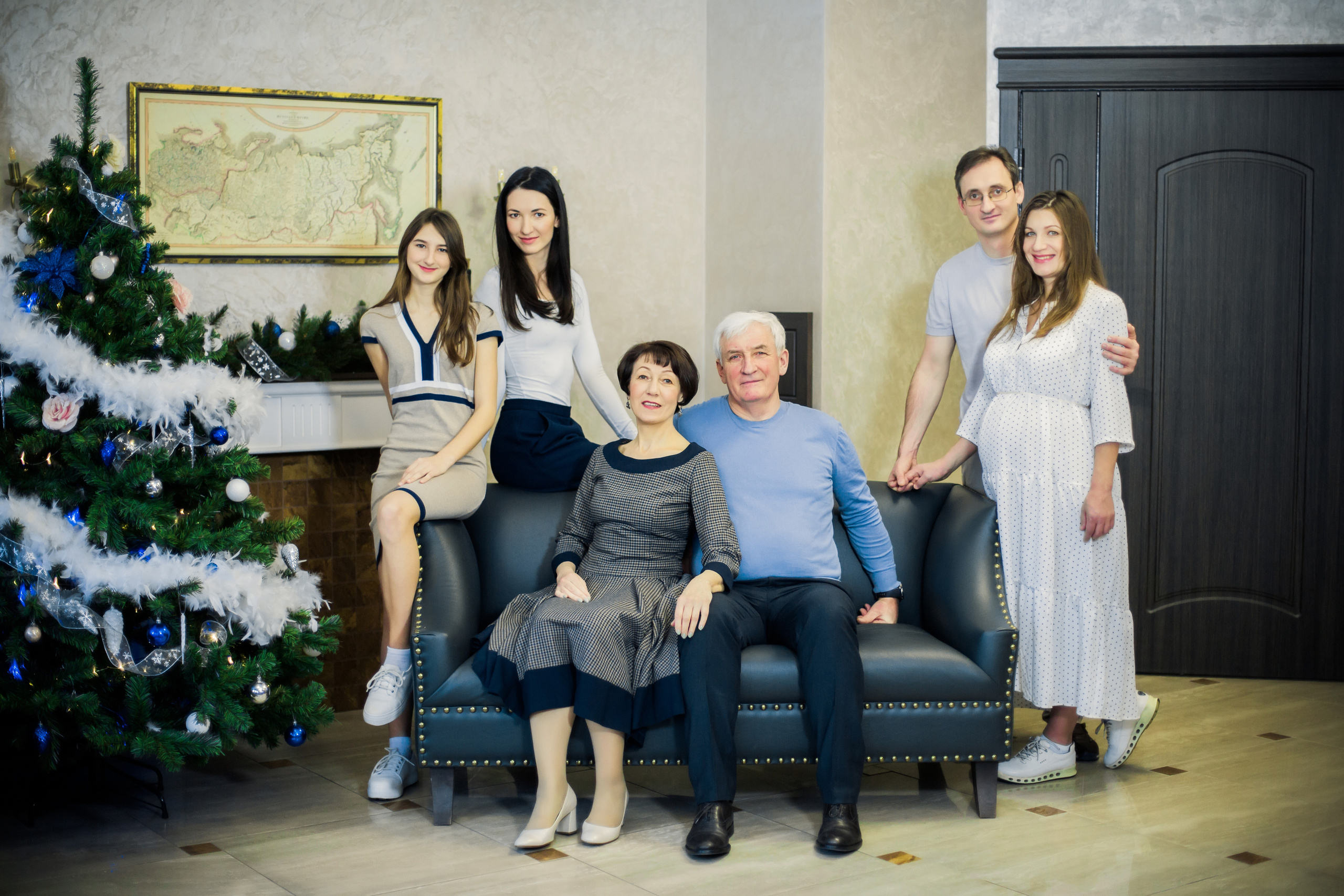 Новогодняя семейная фотосессия. Детский, свадебный и семейный фотограф Юлия Курбатова, Санкт-Петербург