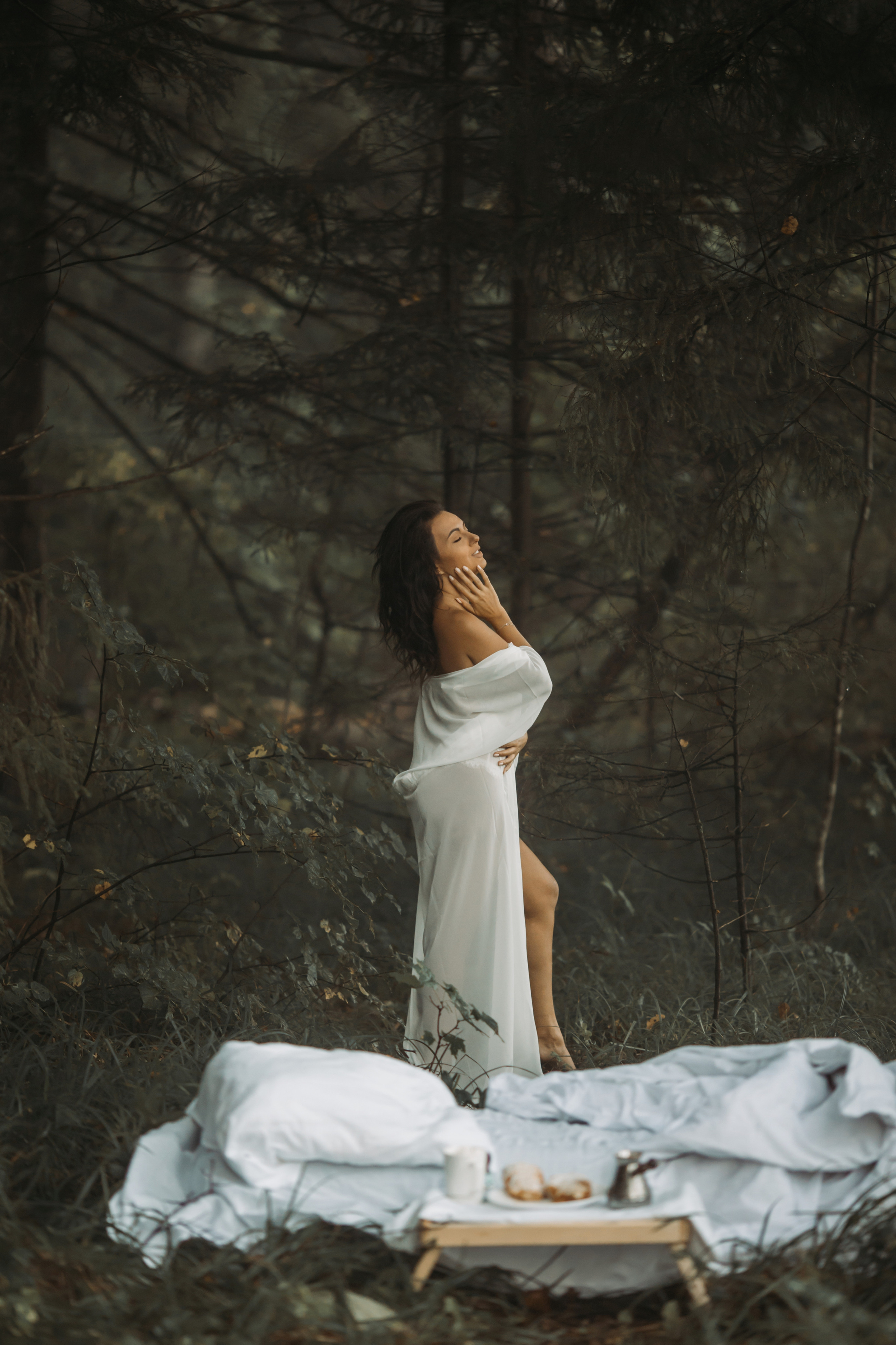 девушка в лесу красивые фото