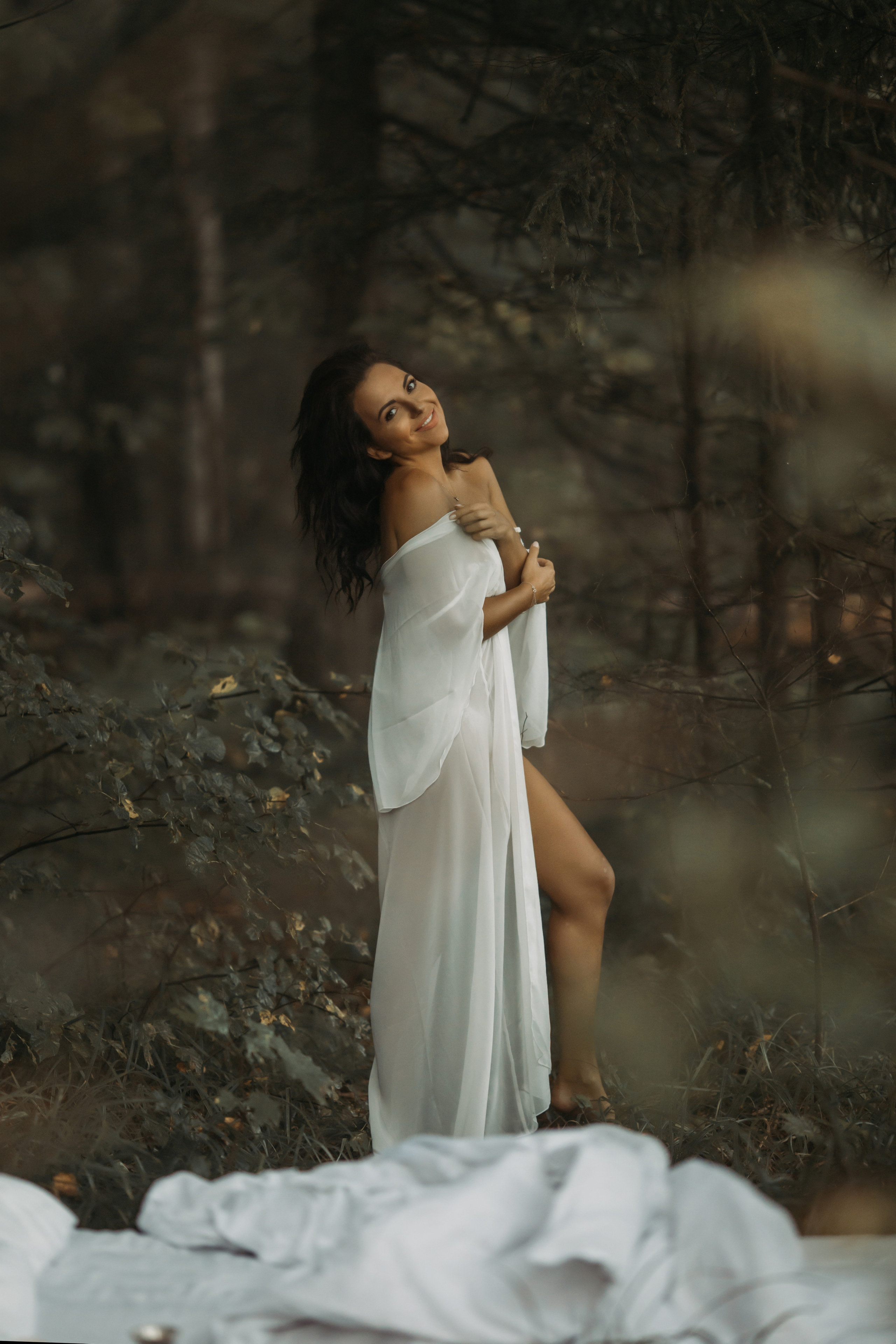 Женская фотосессия на рассвете в тумане. Сказочный фотограф в русском стиле в Москве Ангелина Старцева | Русский сказки|Фотосесессия в Азиатском стиле