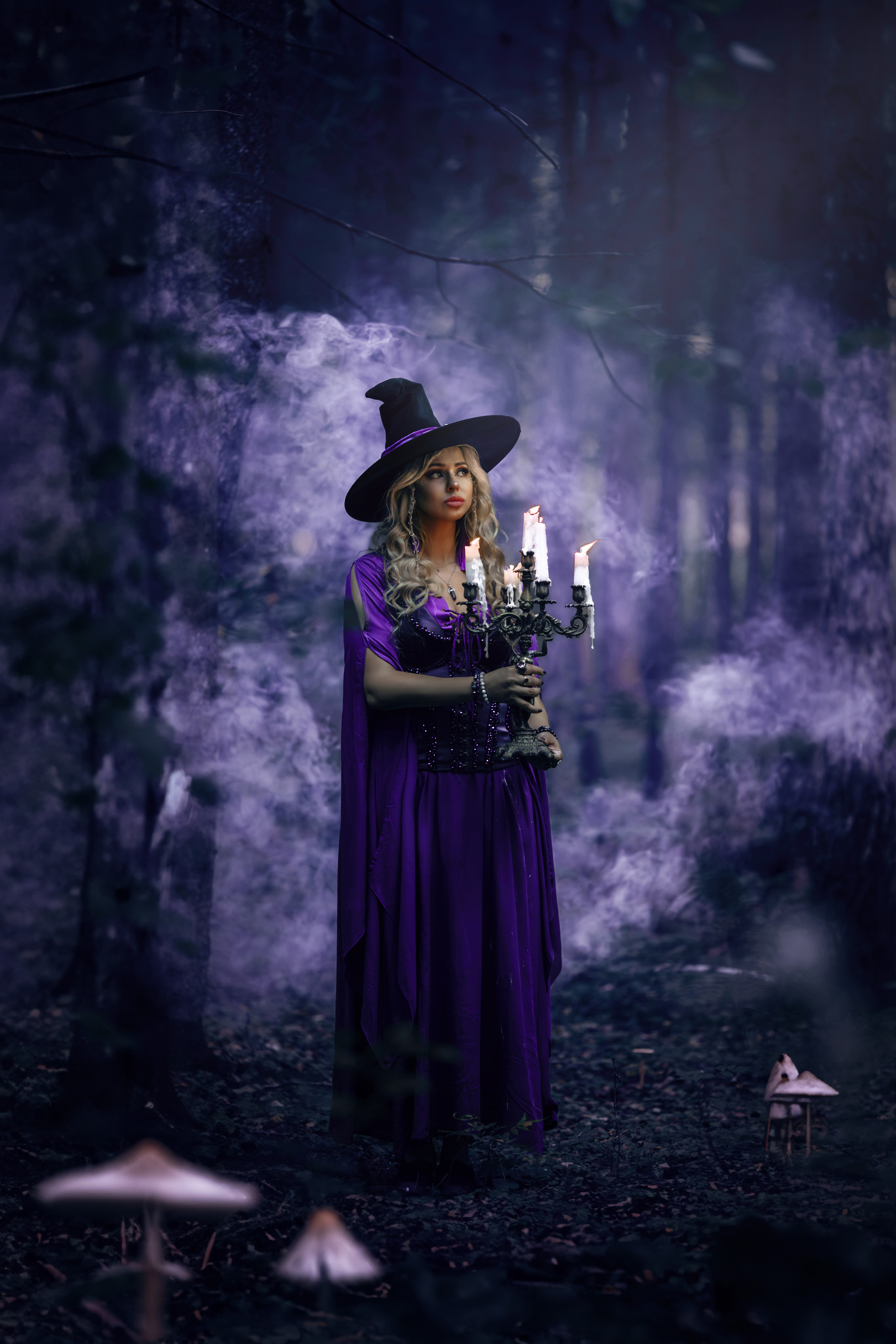 ведьма в лесу фотосессия