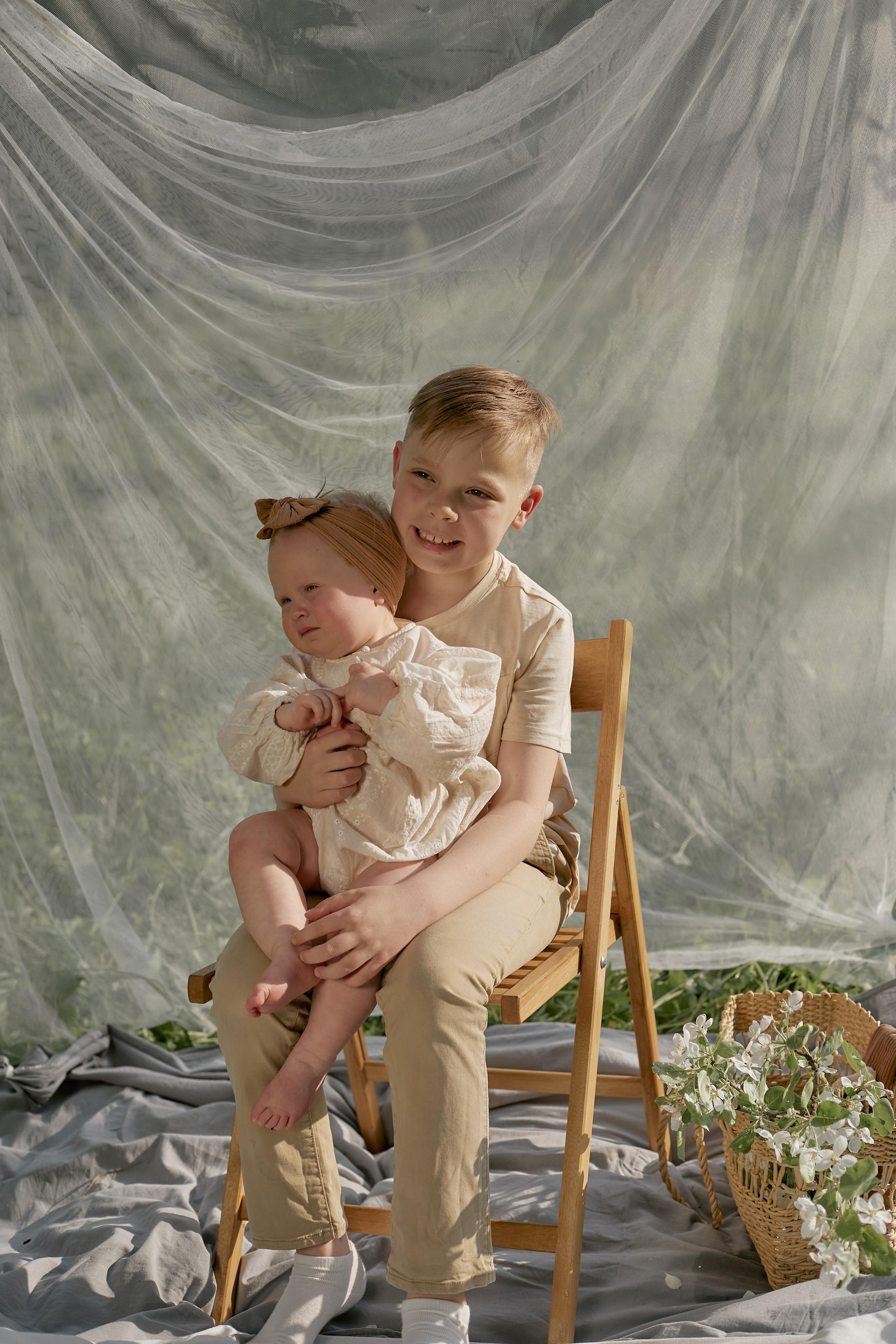 Цветение яблони. Семейный фотограф в Москве Вера Гук