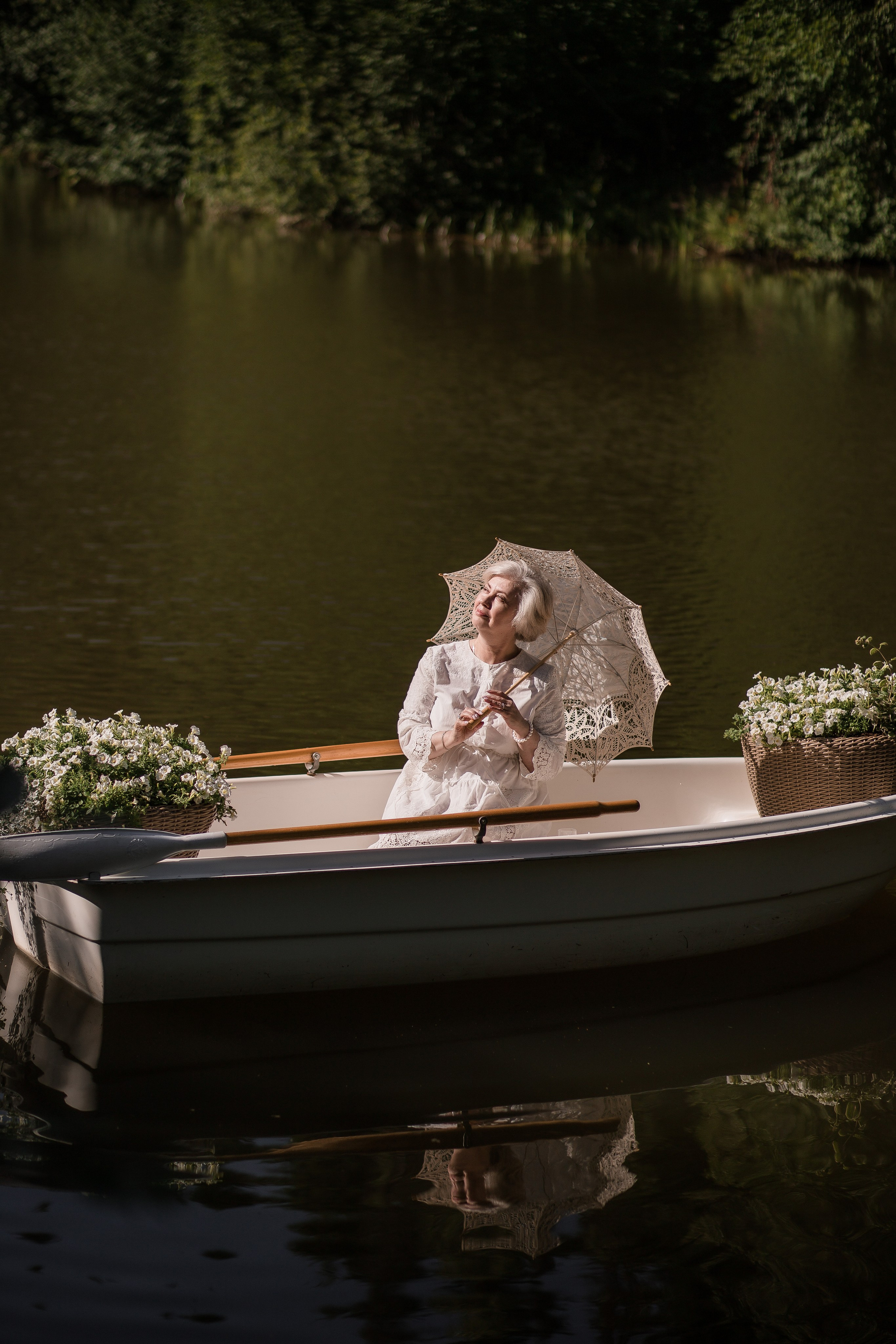 В лодке с цветами. Детский и семейный фотограф, Катерина Дементьева. Город Пермь