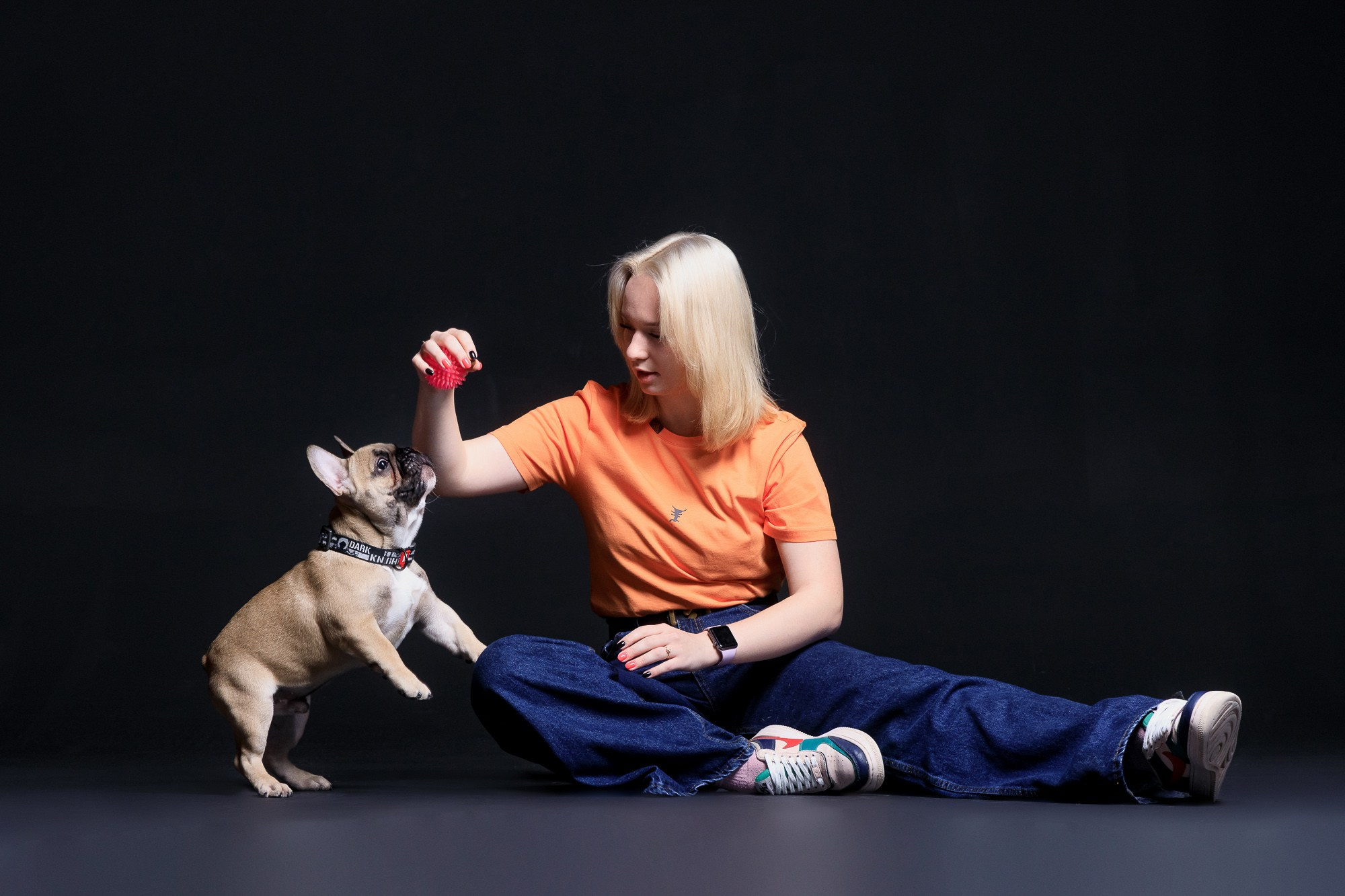 семейная фотосессия с питомцами в студии, Саратов