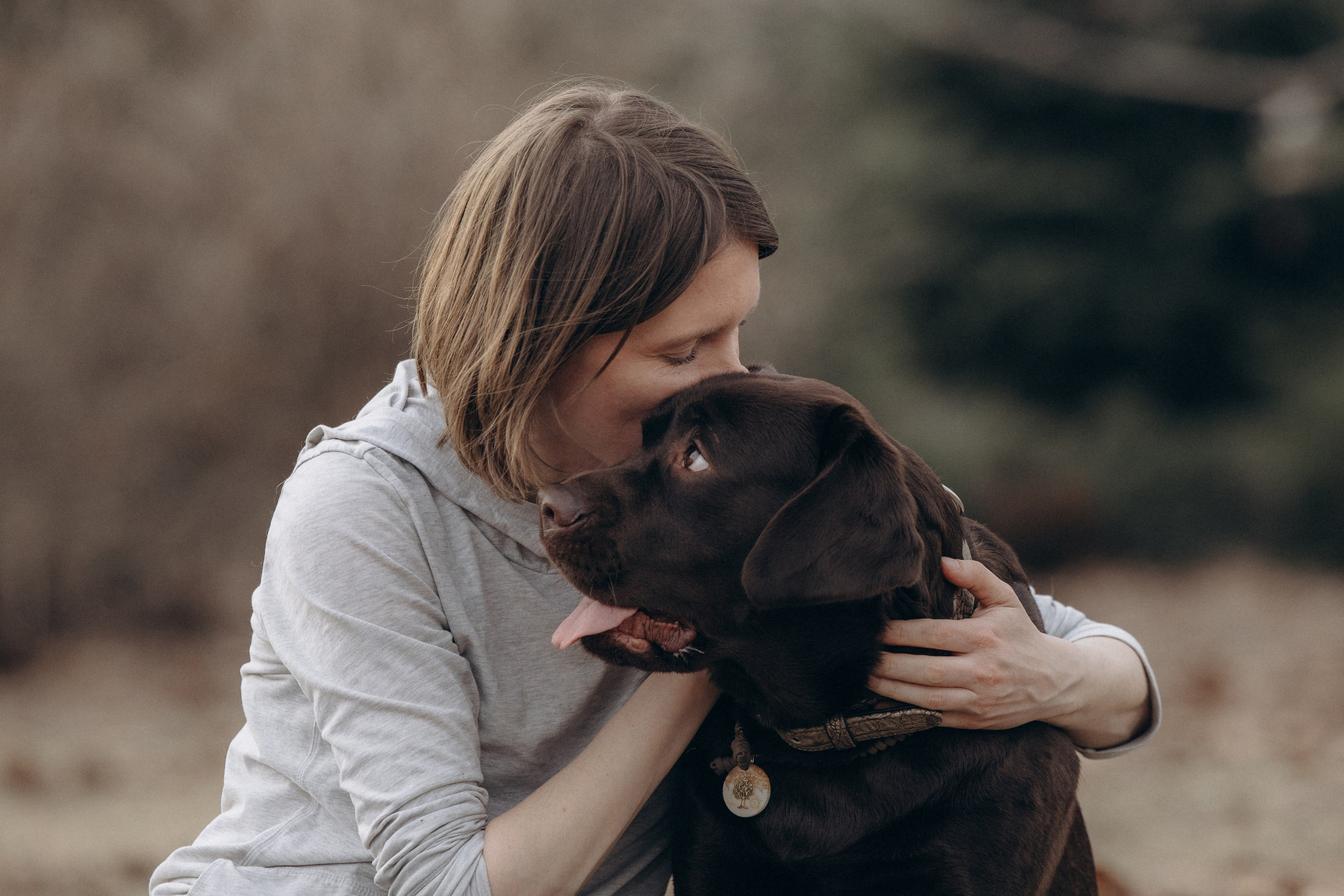 Наталия и Пальма в парке. Фотограф анималист в Казани Алина Сулейманова. Фотограф животных