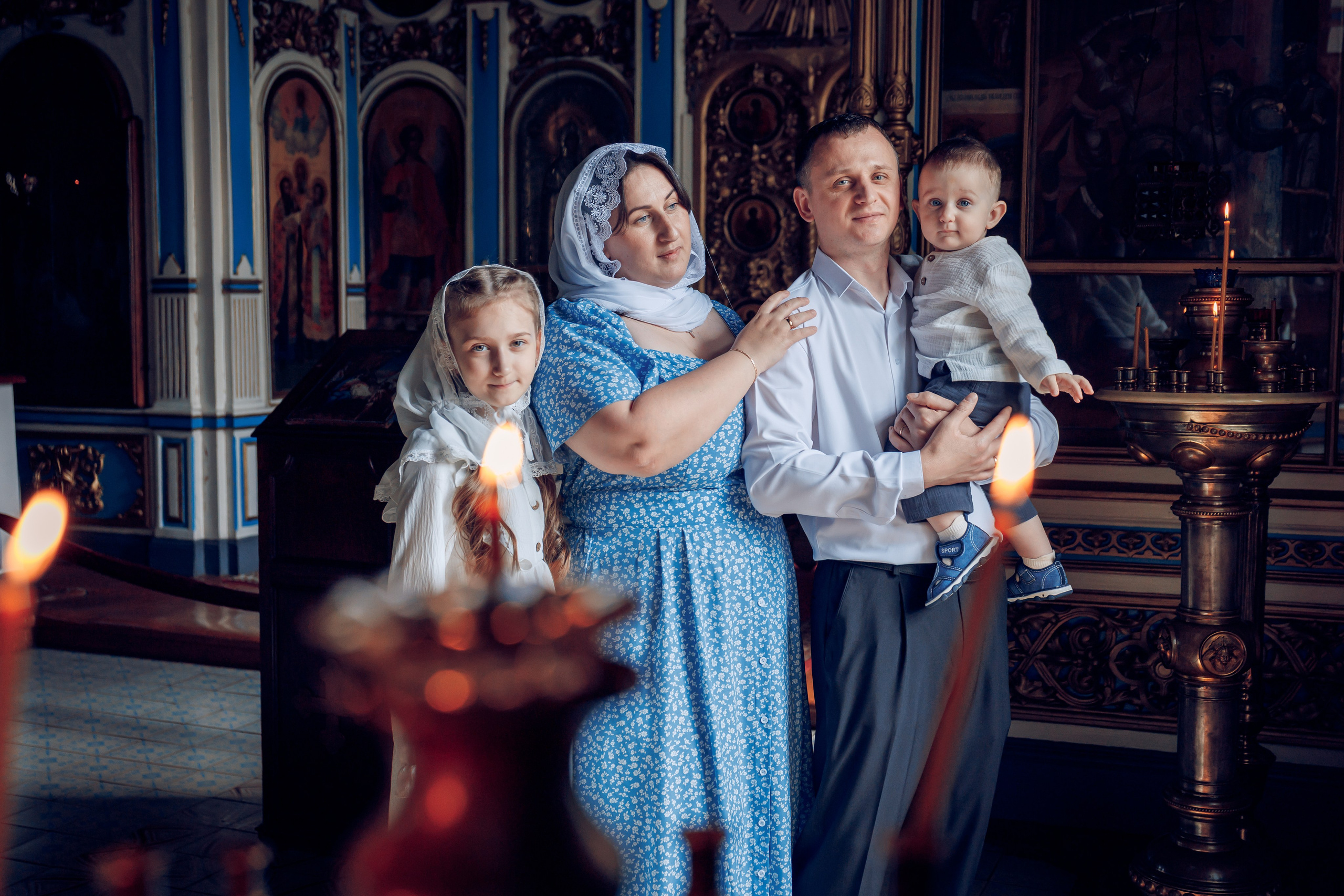 Крещение в Храме Николая чудотворца г. Домодедово. Профессиональный фотограф в Москве и Мо Мария Шантарёва