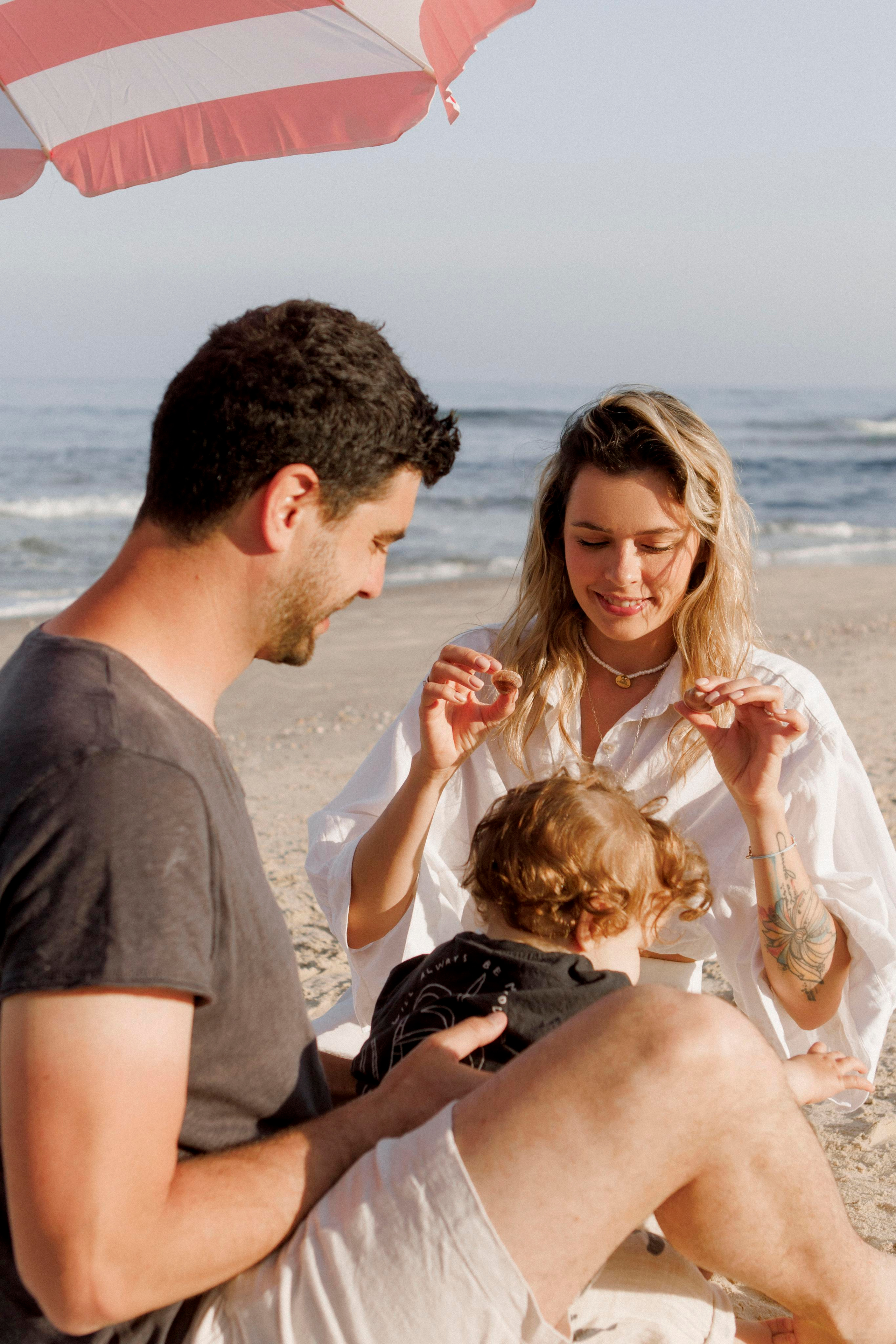 First birthday near the sea (sunrise). Wedding and family photographer