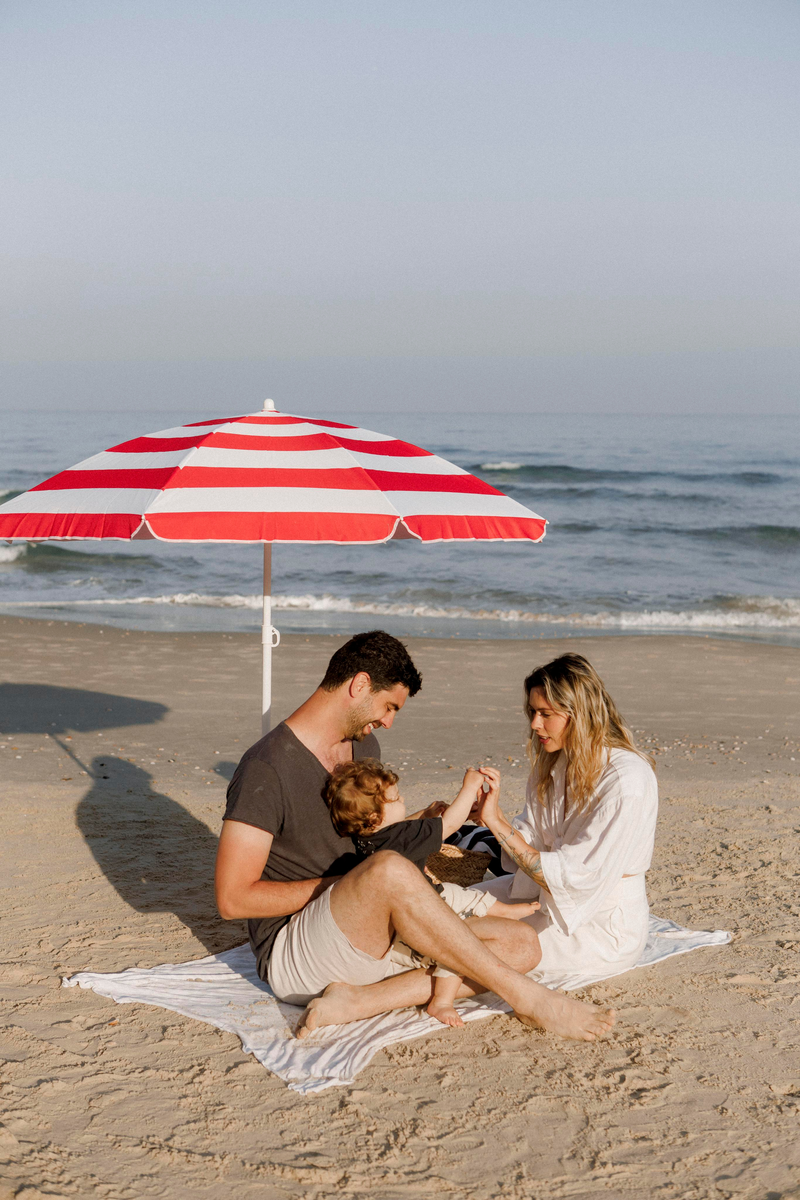 First birthday near the sea (sunrise). Wedding and family photographer
