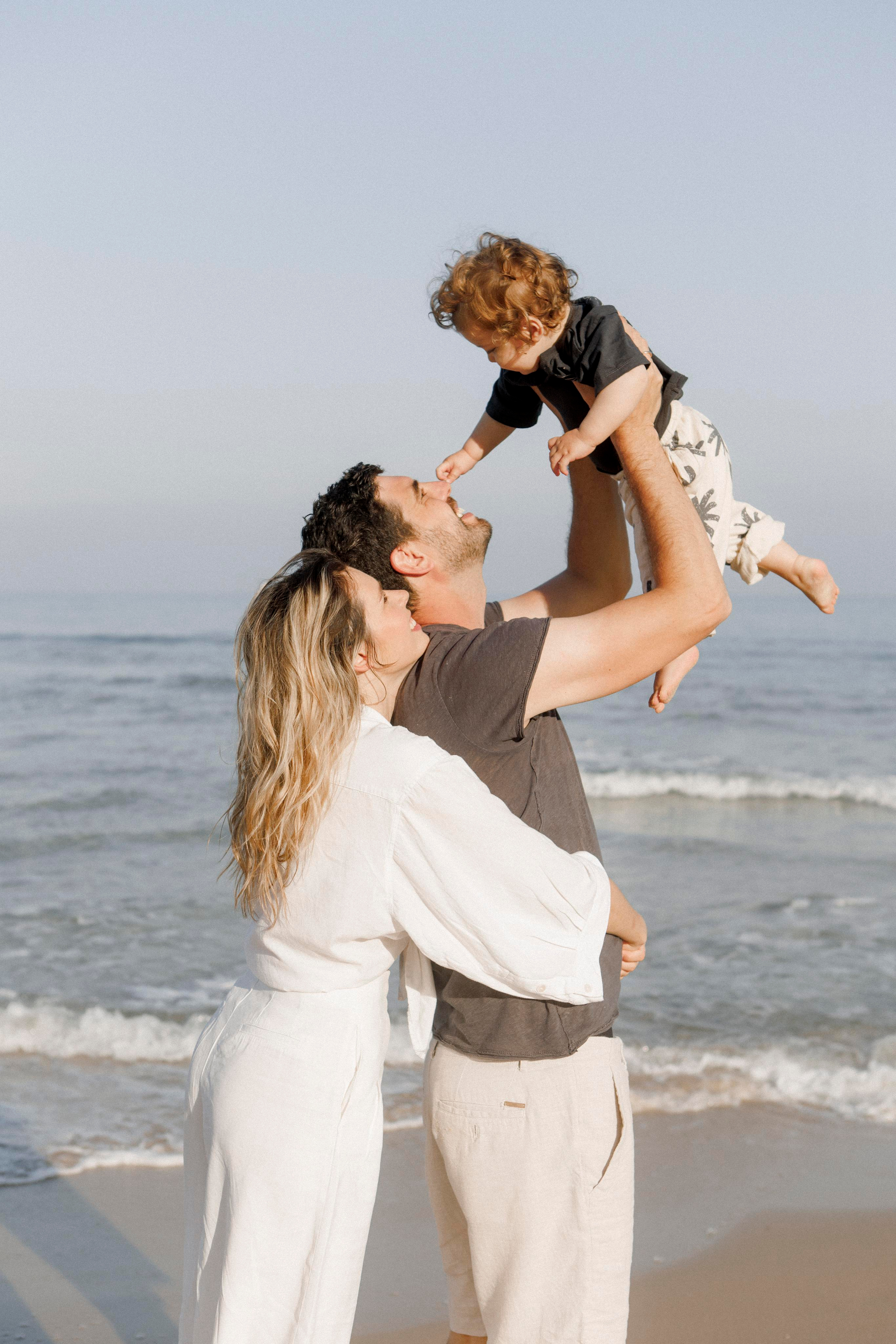 First birthday near the sea (sunrise). Wedding and family photographer