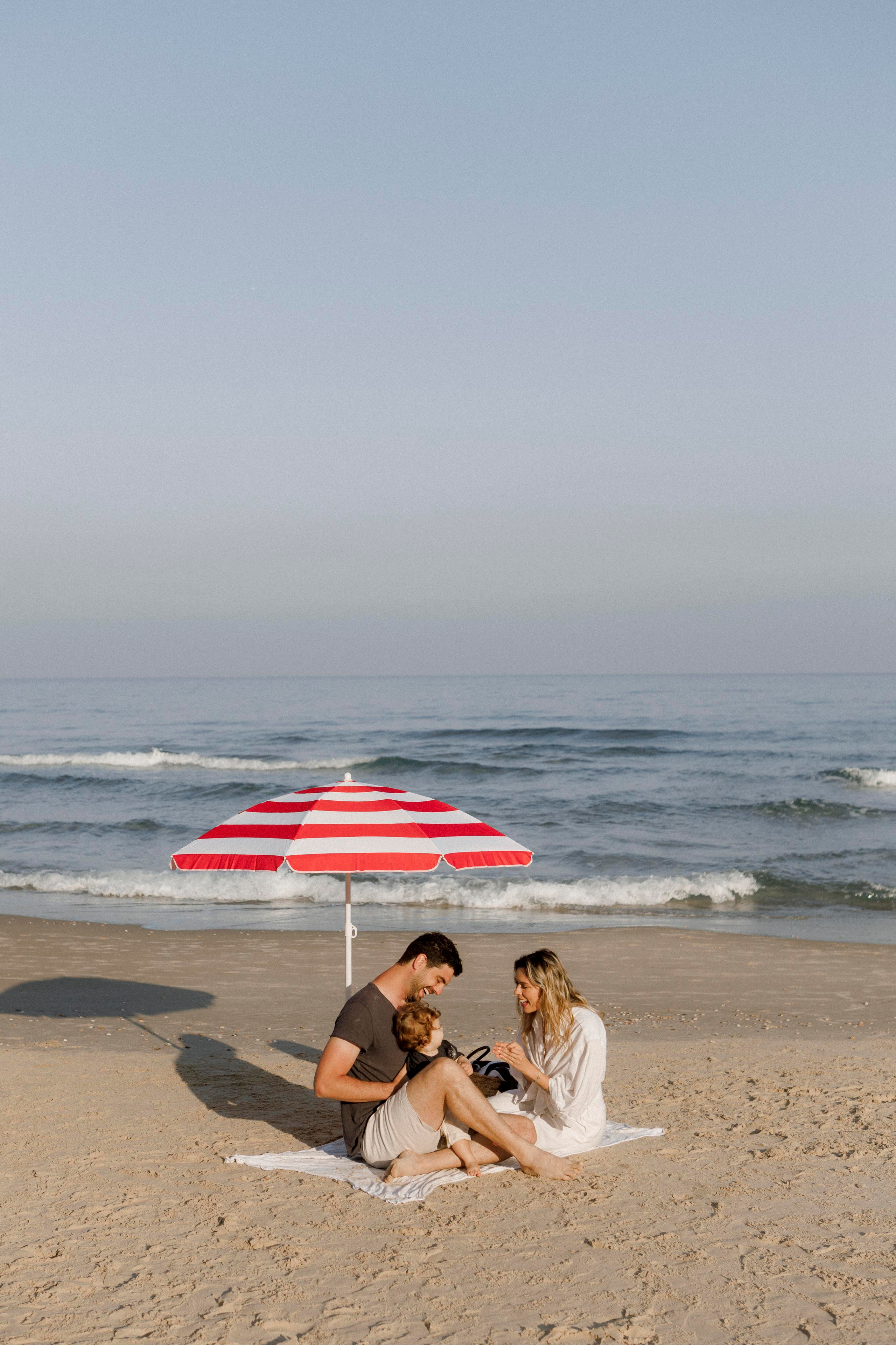 First birthday near the sea (sunrise). Wedding and family photographer