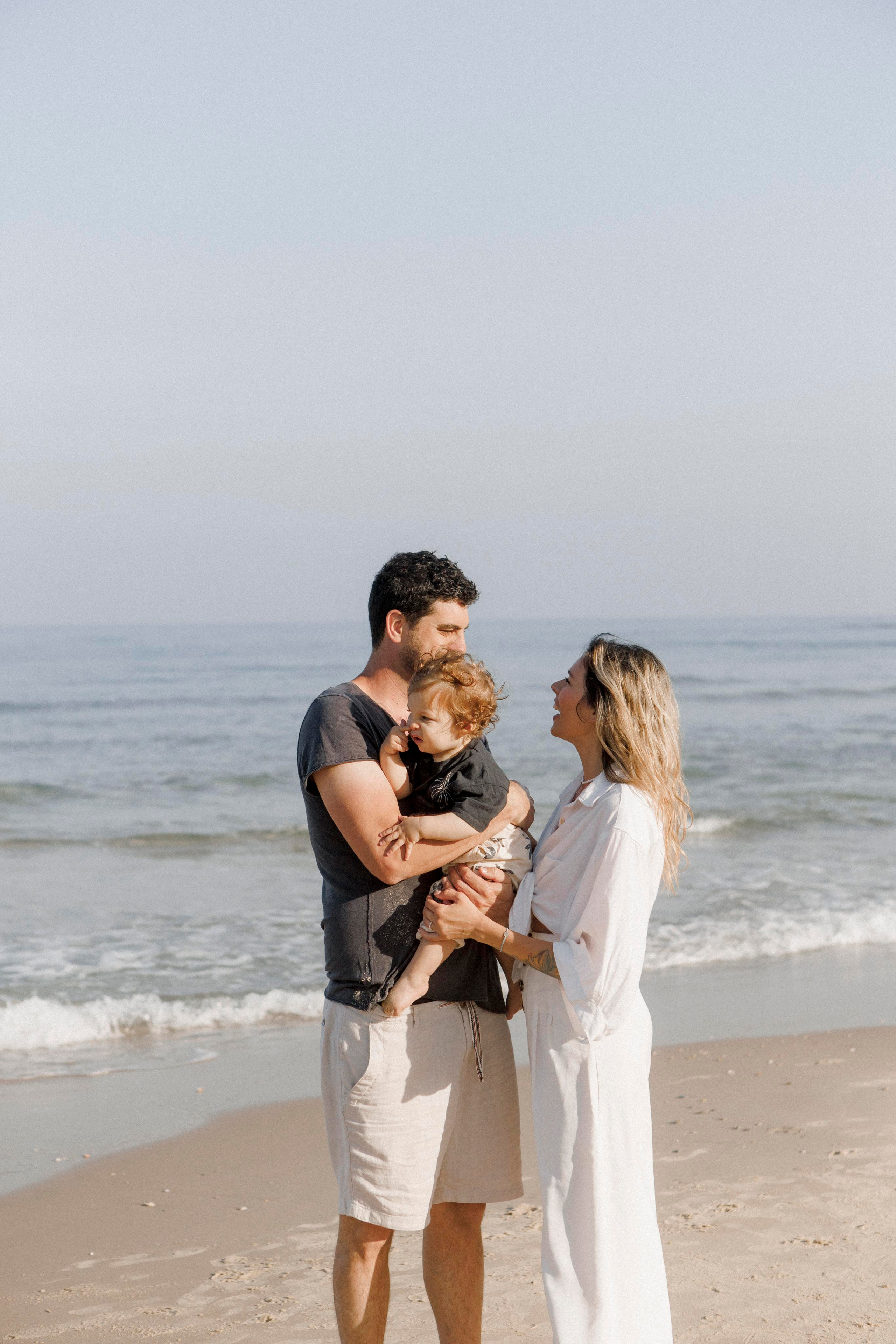 First birthday near the sea (sunrise). Wedding and family photographer