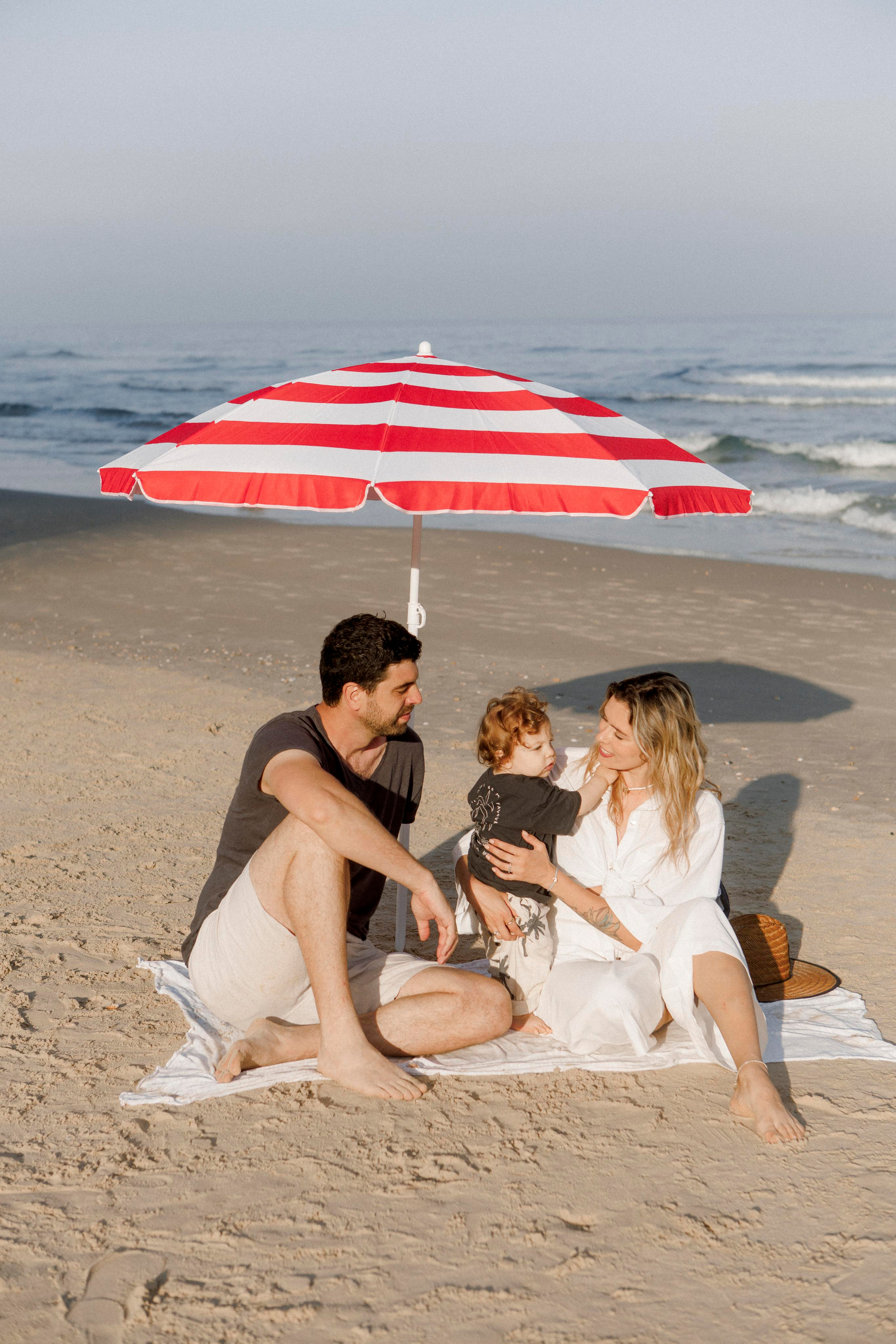 First birthday near the sea (sunrise). Wedding and family photographer