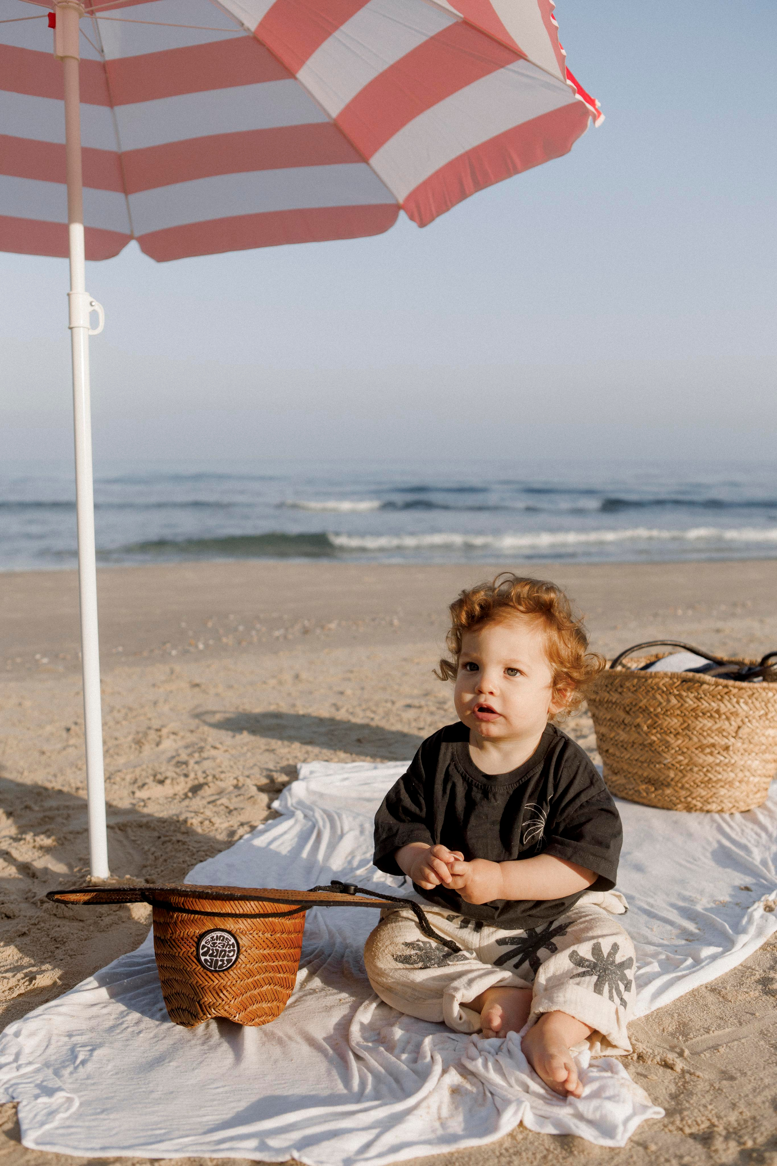 First birthday near the sea (sunrise). Wedding and family photographer