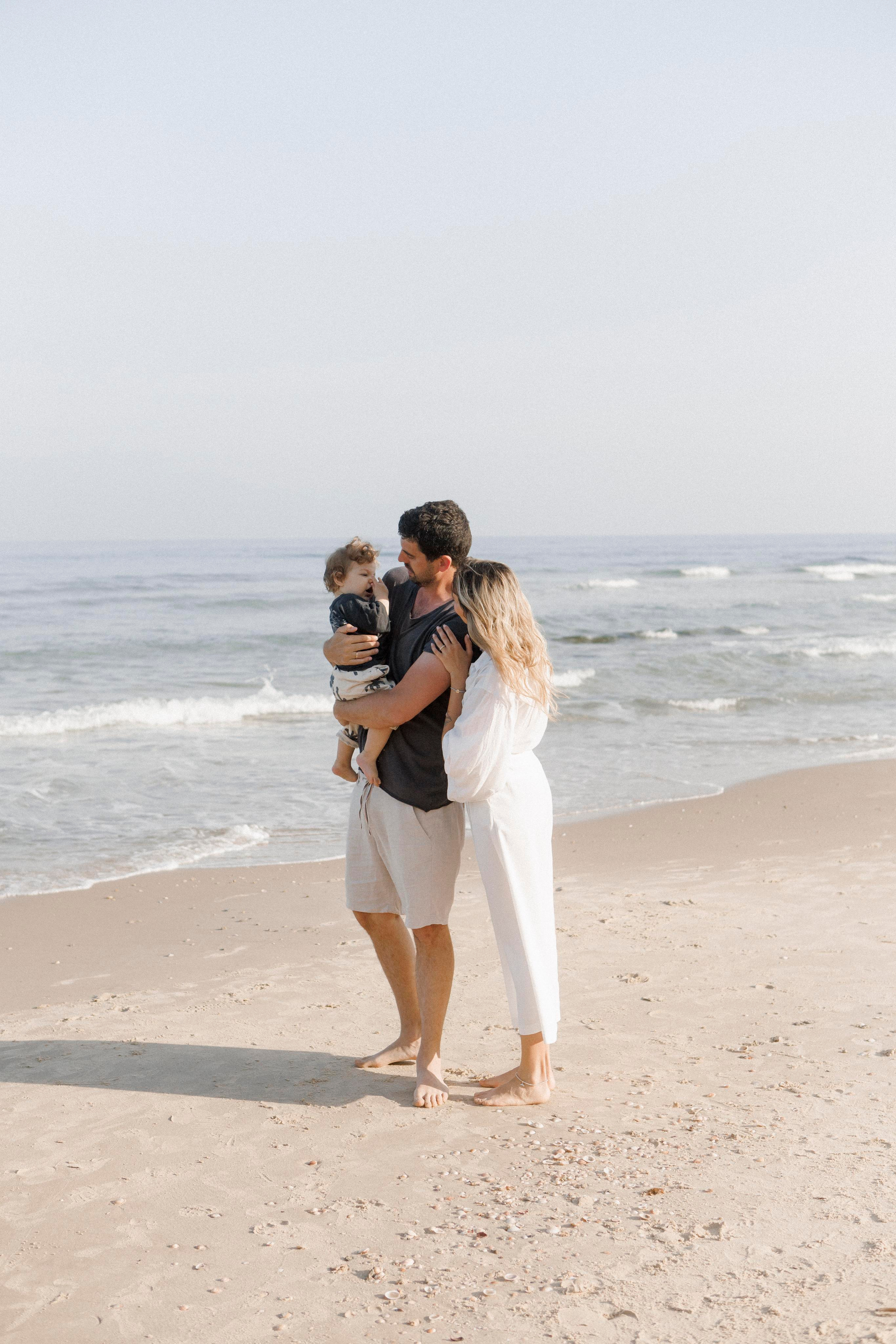 First birthday near the sea (sunrise). Wedding and family photographer