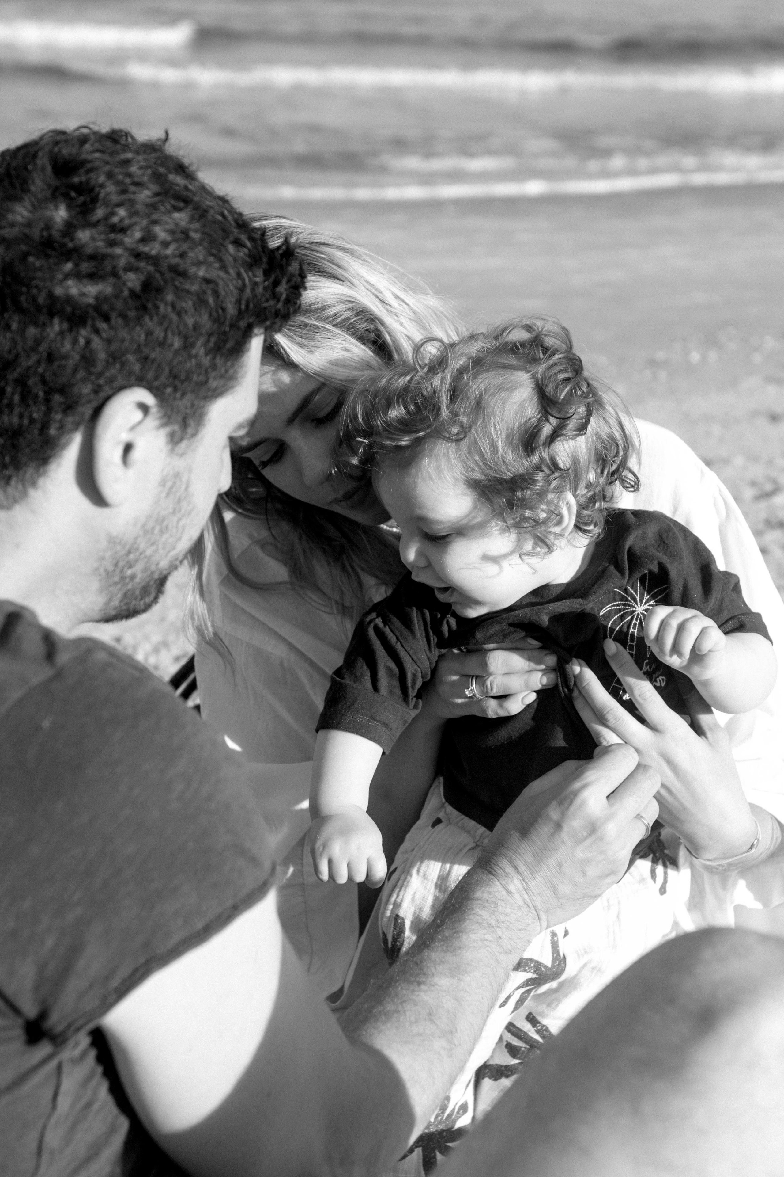 First birthday near the sea (sunrise). Wedding and family photographer