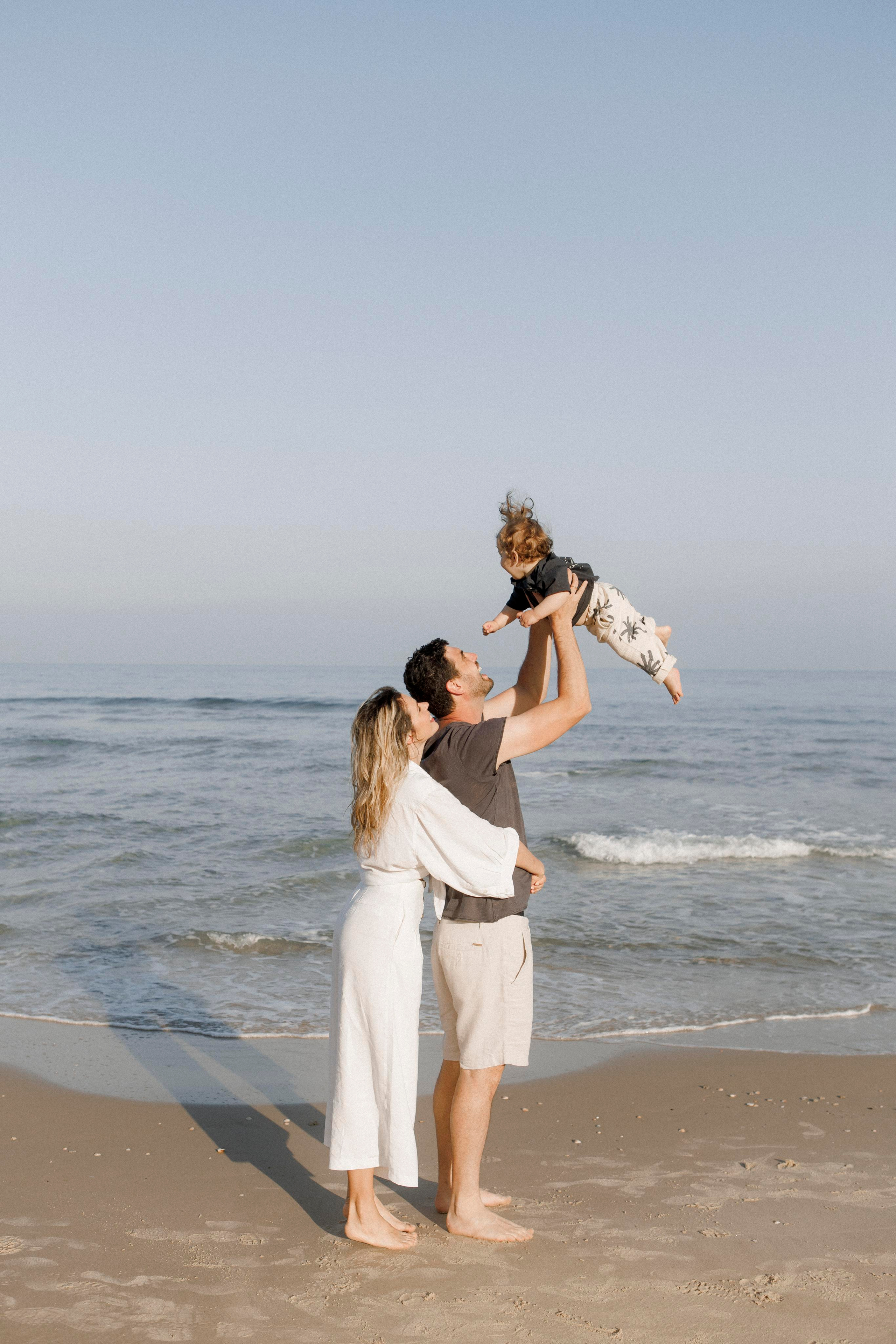 First birthday near the sea (sunrise). Wedding and family photographer