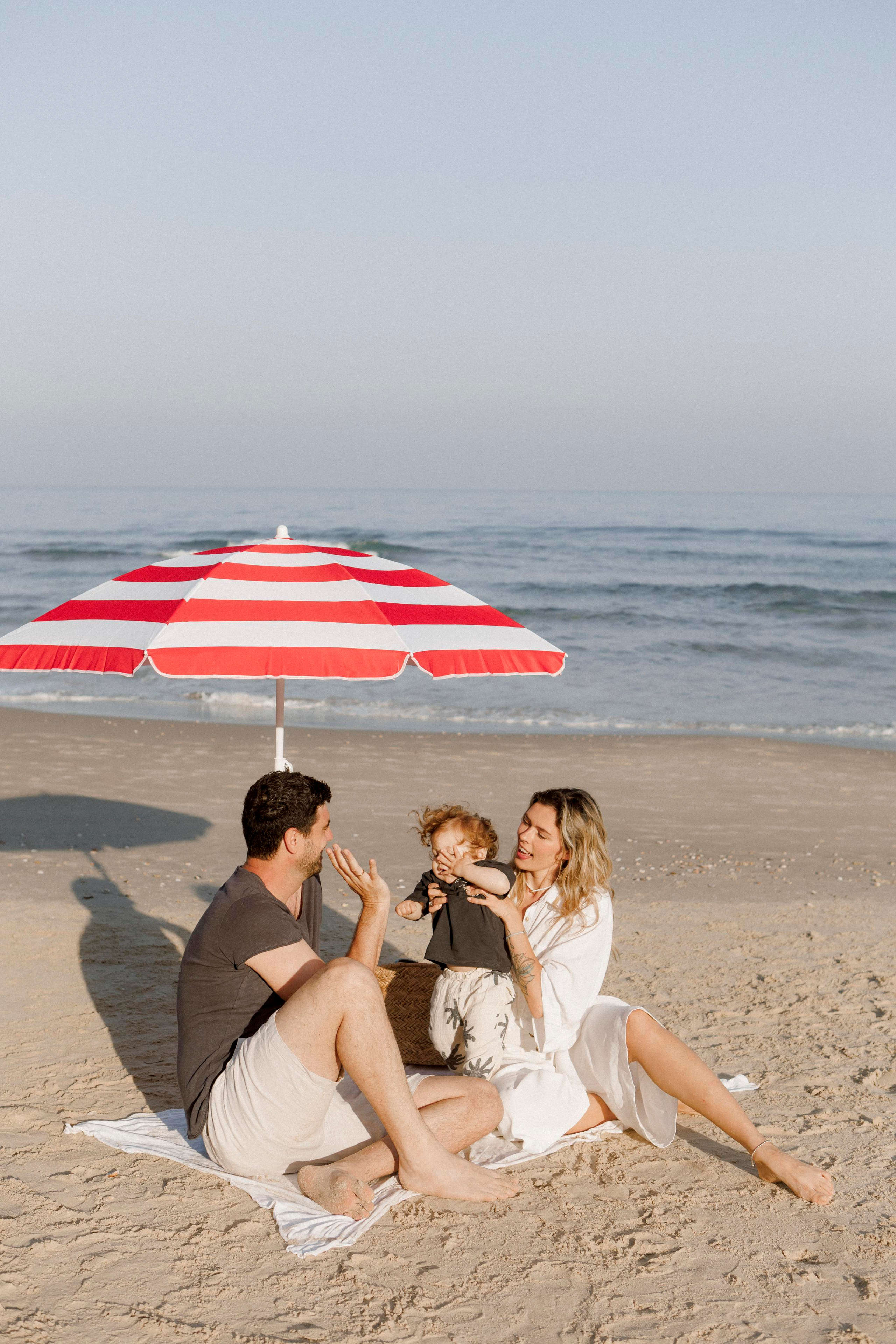 First birthday near the sea (sunrise). Wedding and family photographer