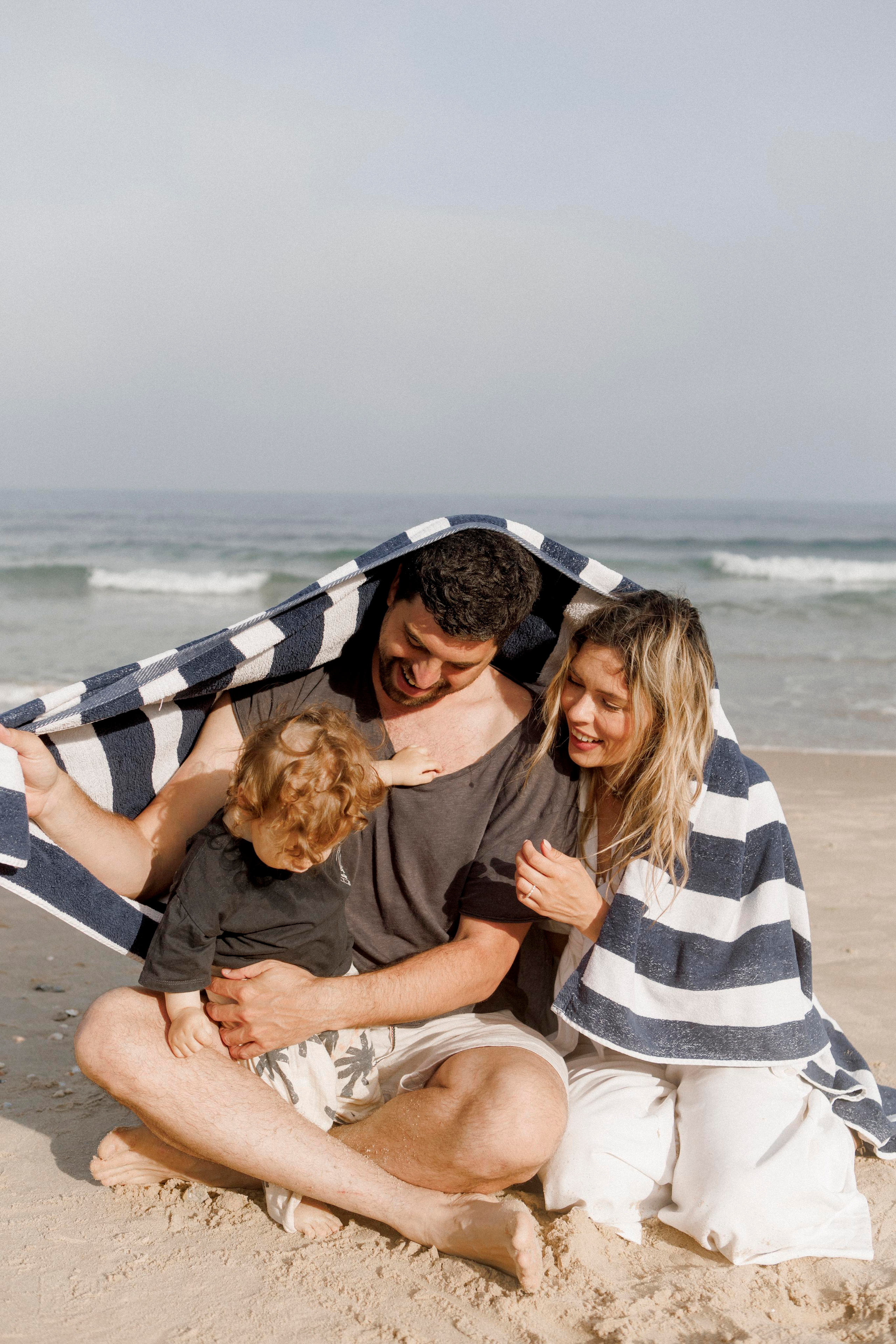 First birthday near the sea (sunrise). Wedding and family photographer