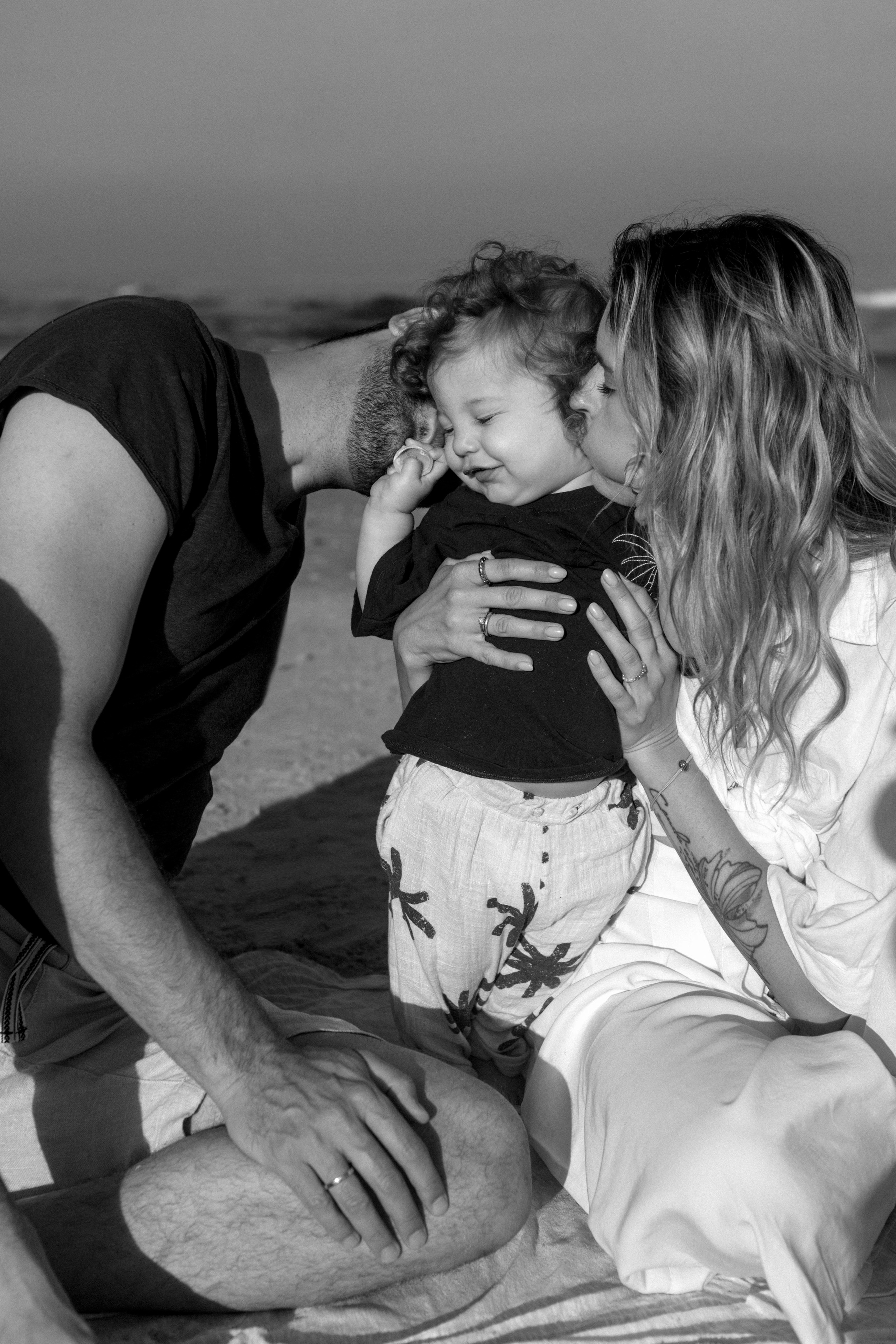 First birthday near the sea (sunrise). Wedding and family photographer