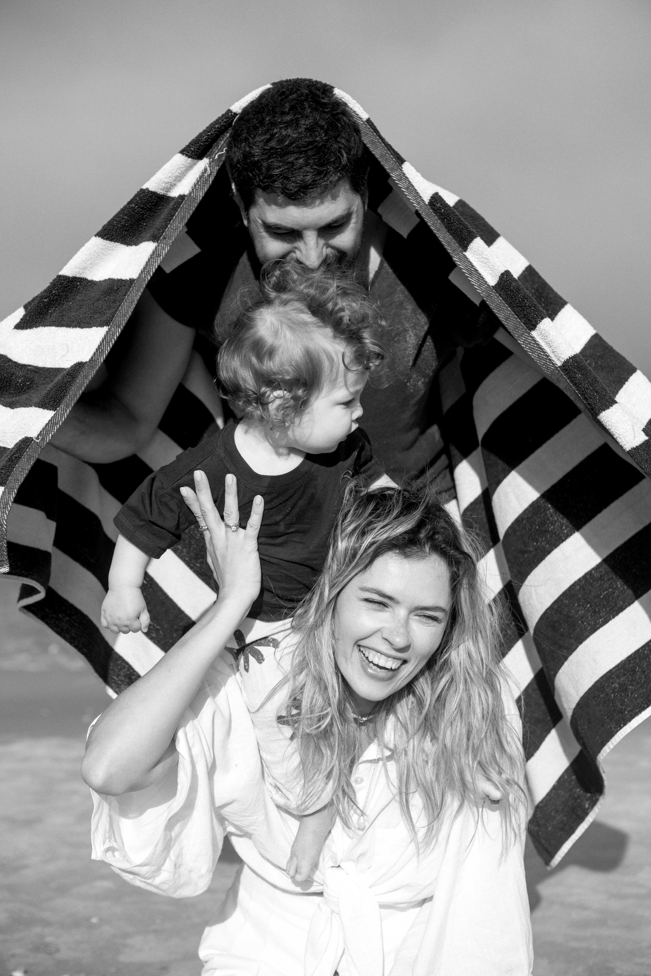 First birthday near the sea (sunrise). Wedding and family photographer
