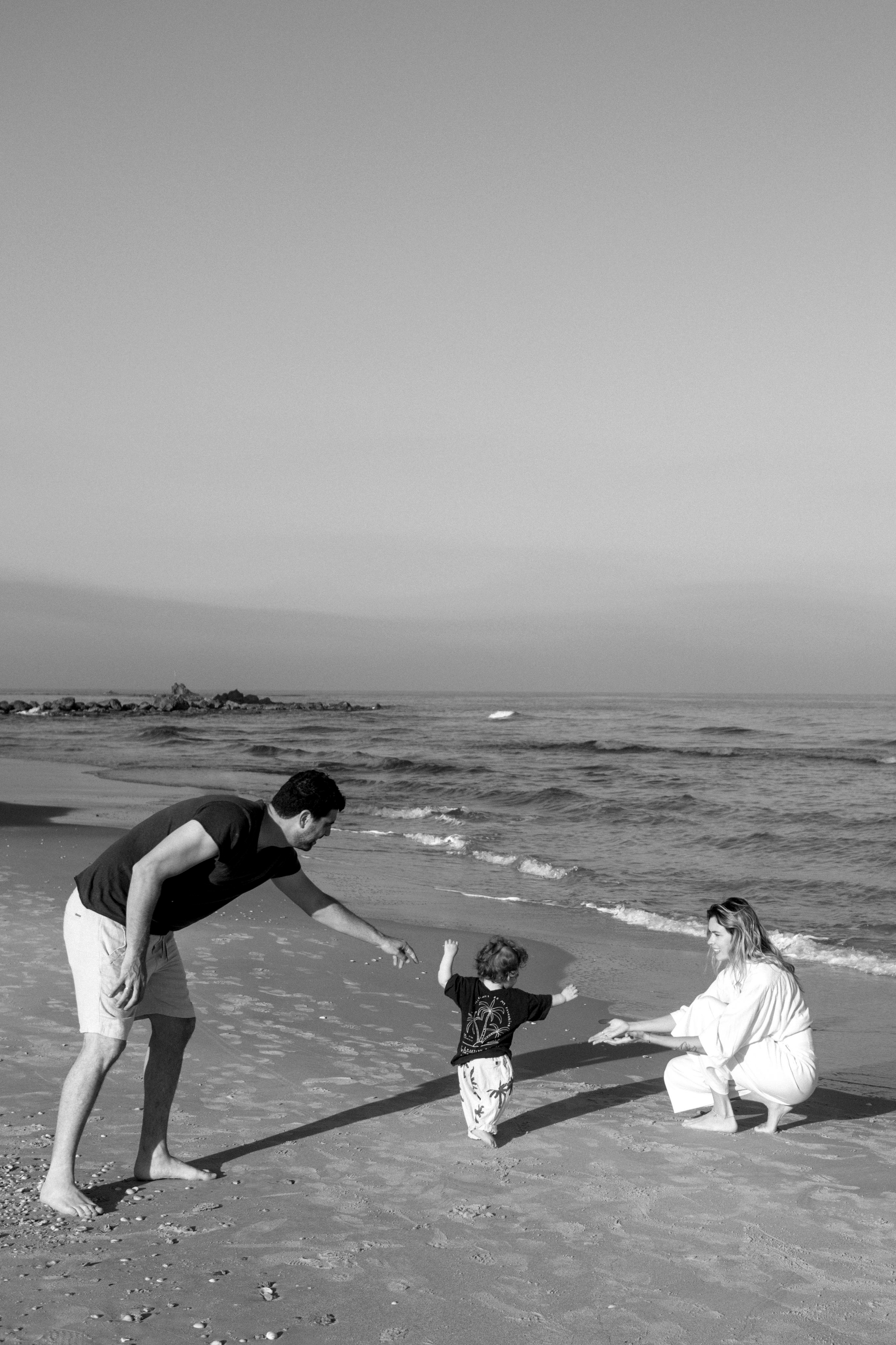 First birthday near the sea (sunrise). Wedding and family photographer