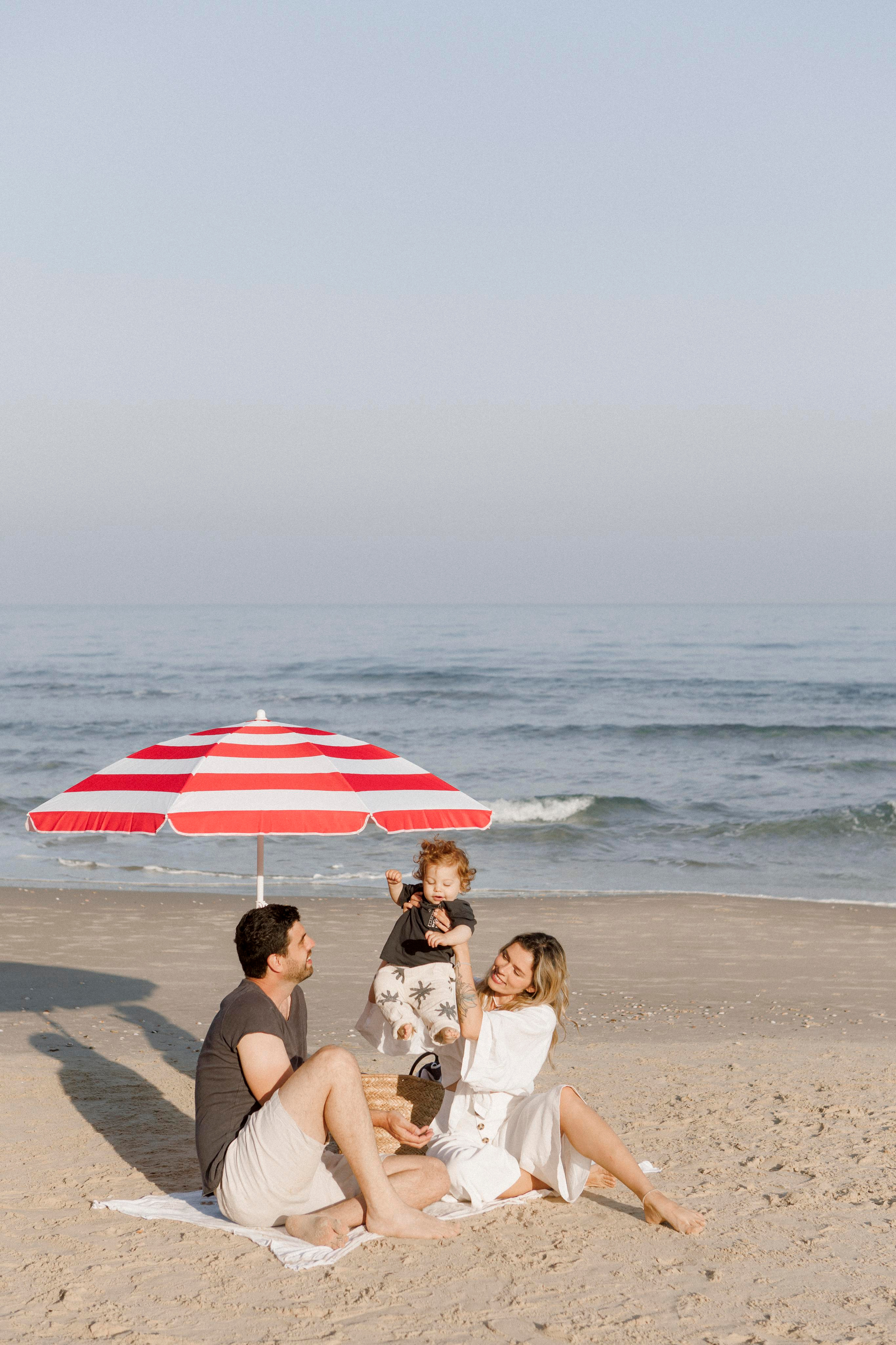First birthday near the sea (sunrise). Wedding and family photographer