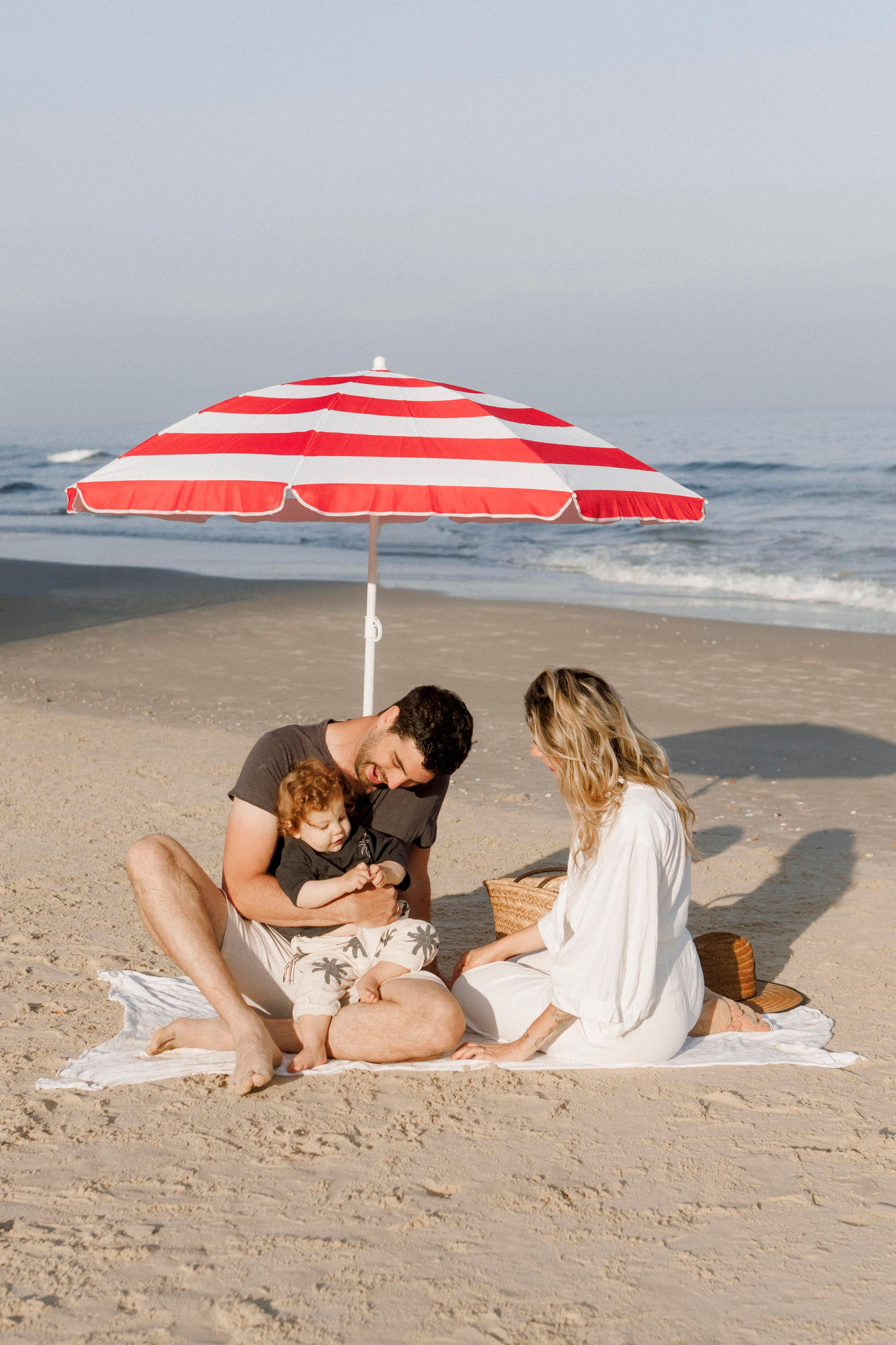 First birthday near the sea (sunrise). Wedding and family photographer