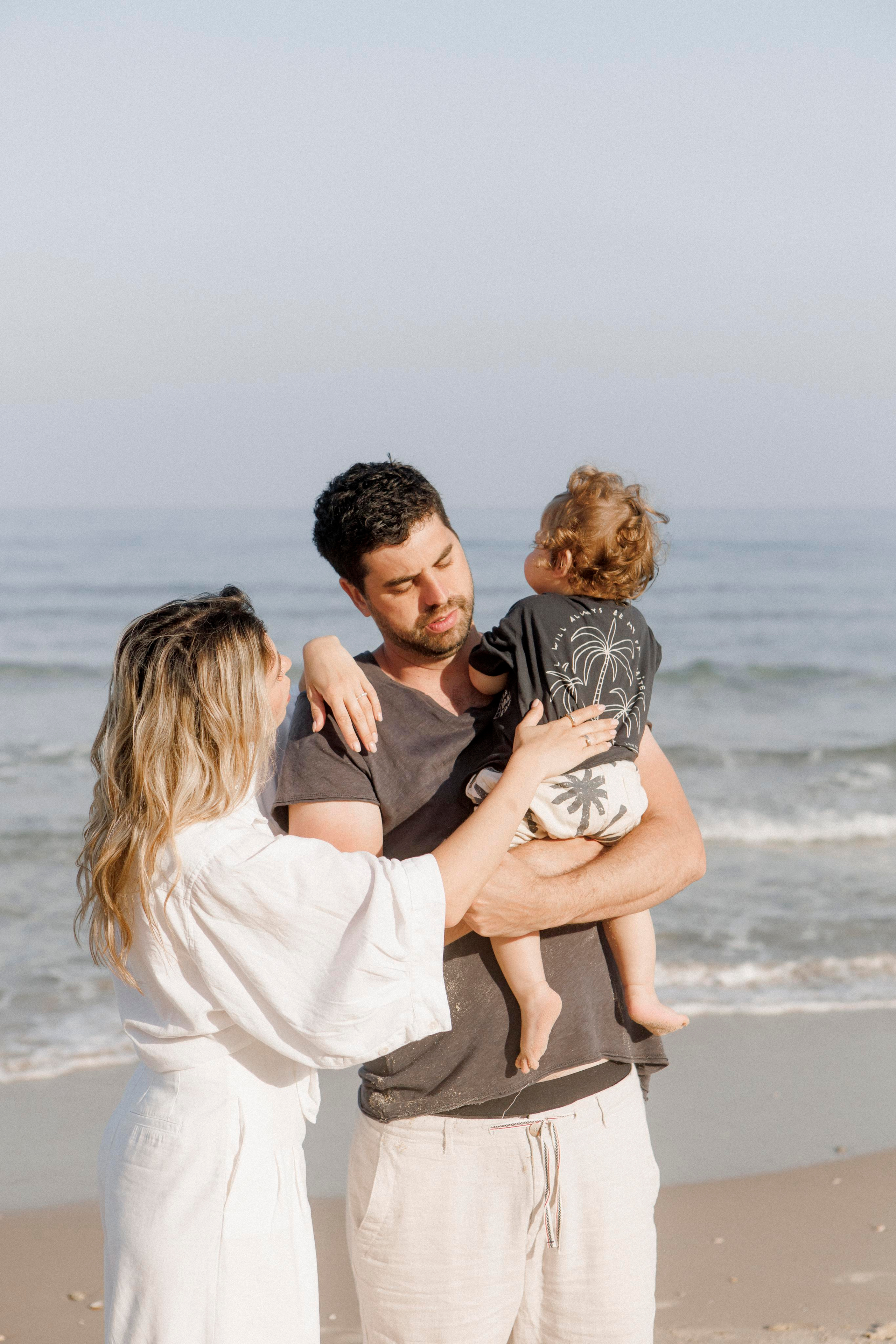 First birthday near the sea (sunrise). Wedding and family photographer