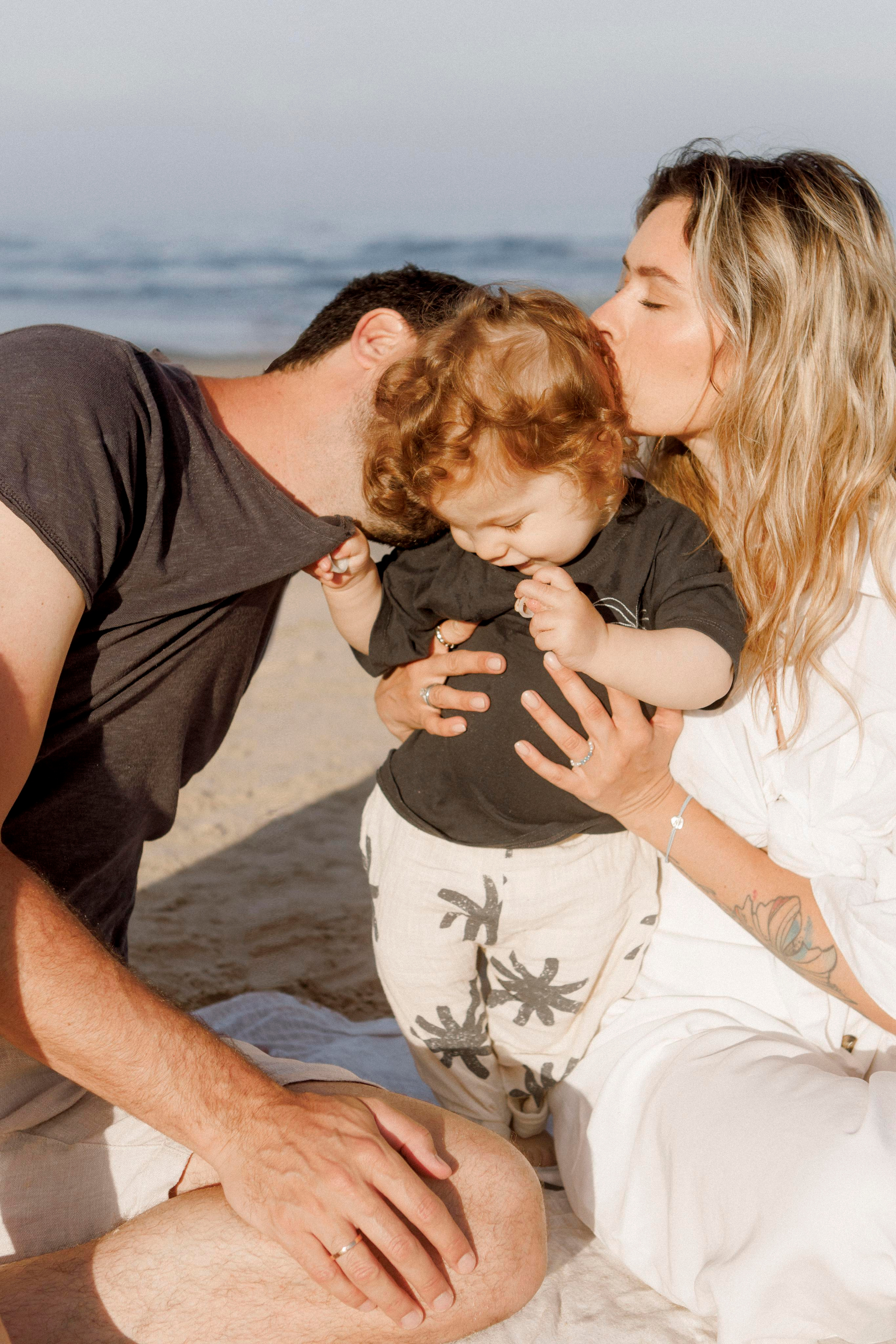 First birthday near the sea (sunrise). Wedding and family photographer