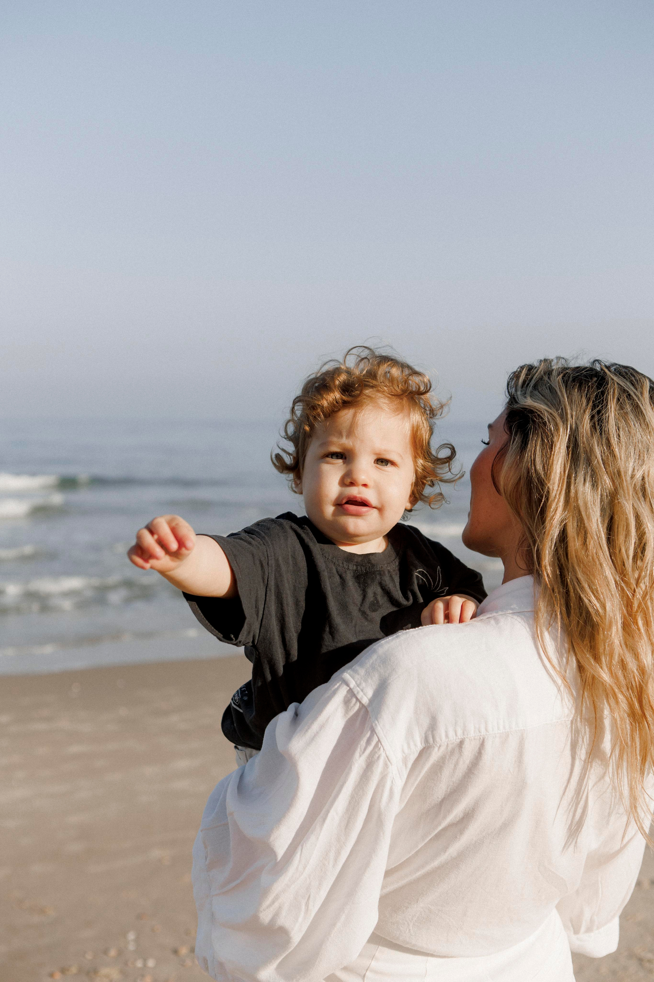 First birthday near the sea (sunrise). Wedding and family photographer