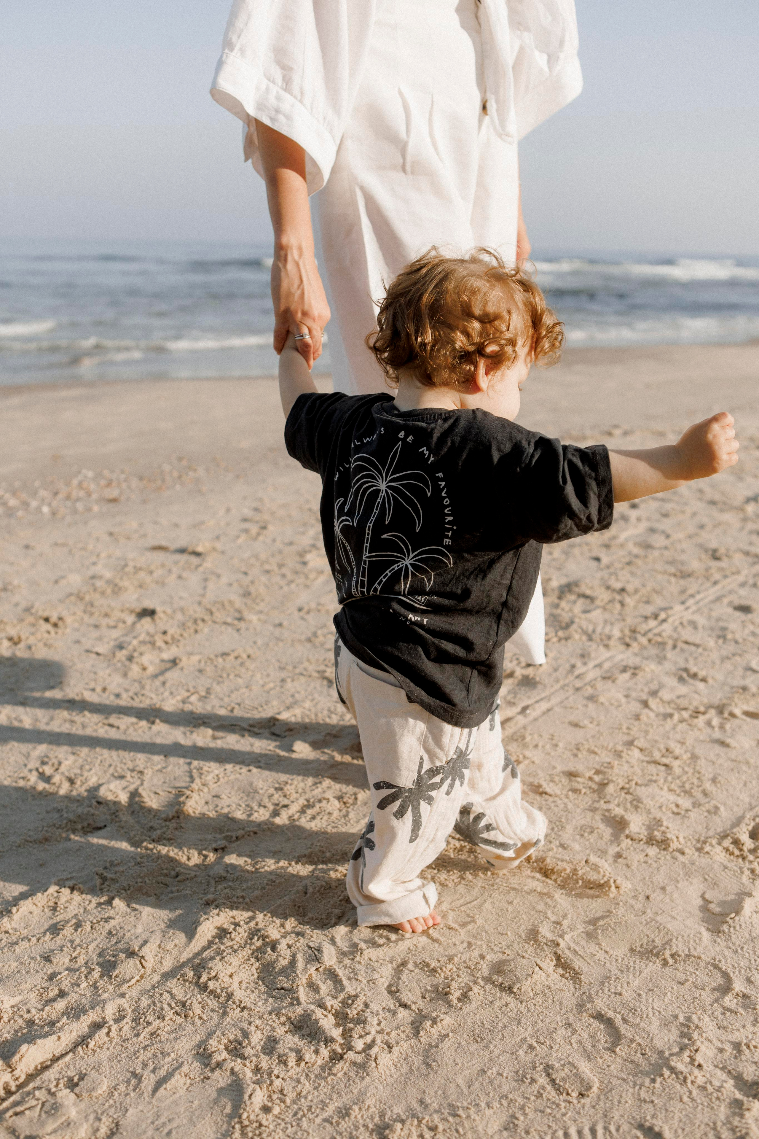 First birthday near the sea (sunrise). Wedding and family photographer