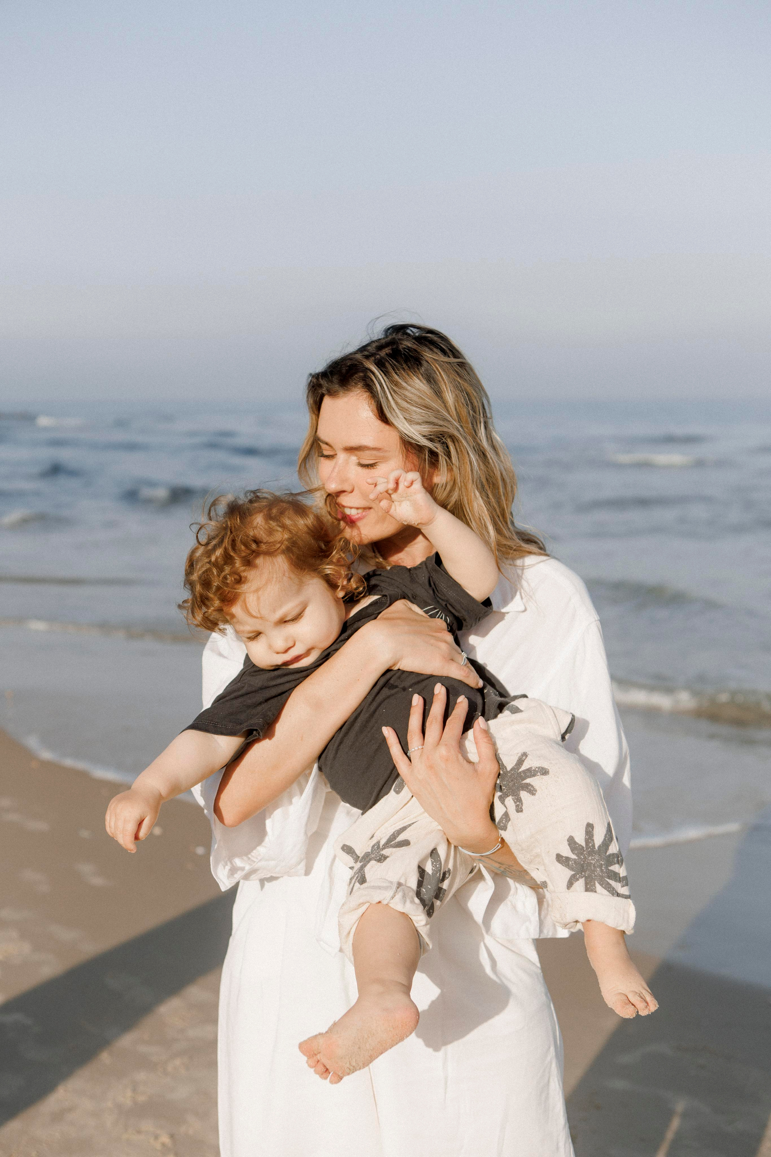 First birthday near the sea (sunrise). Wedding and family photographer
