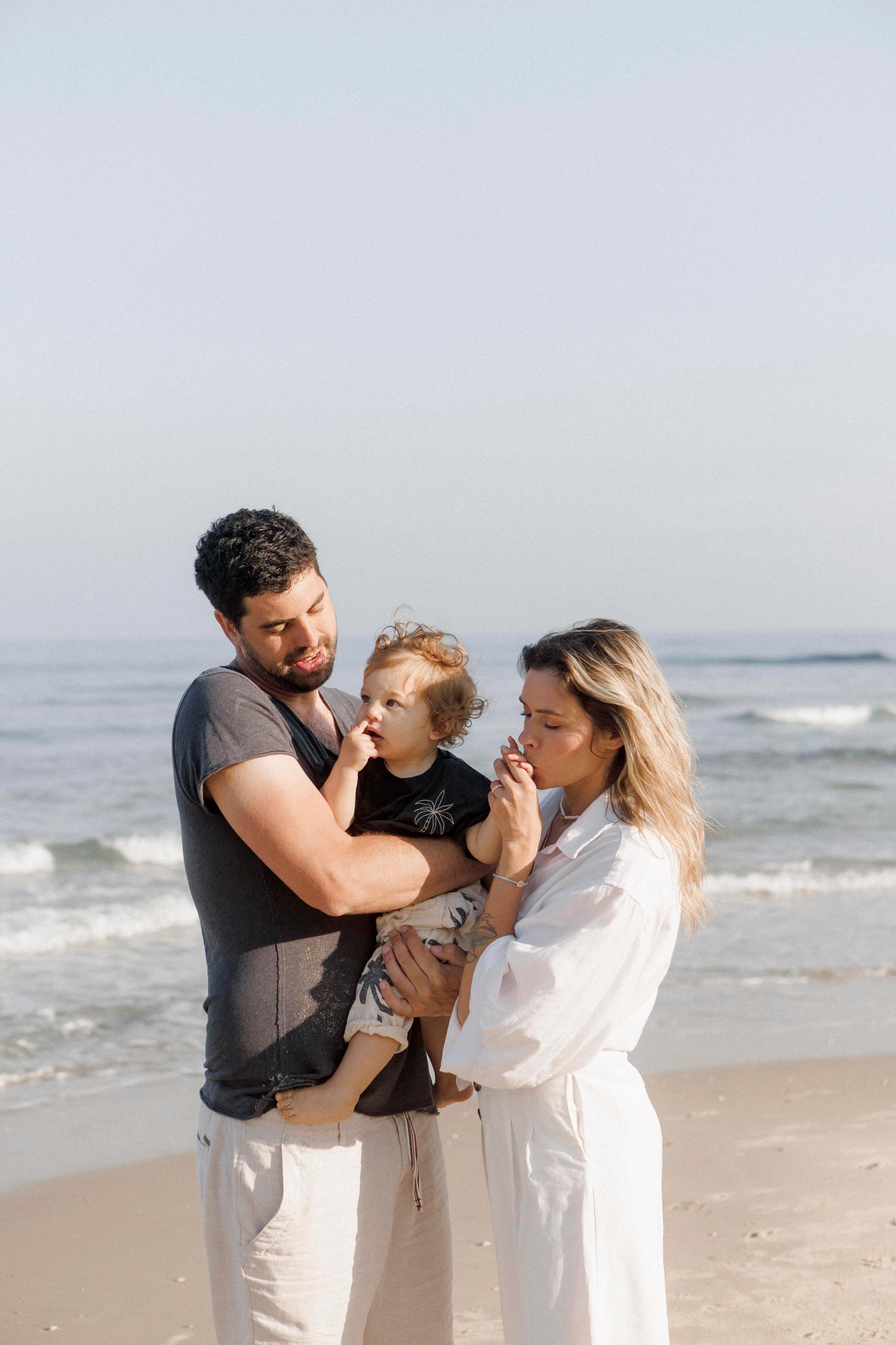 First birthday near the sea (sunrise). Wedding and family photographer