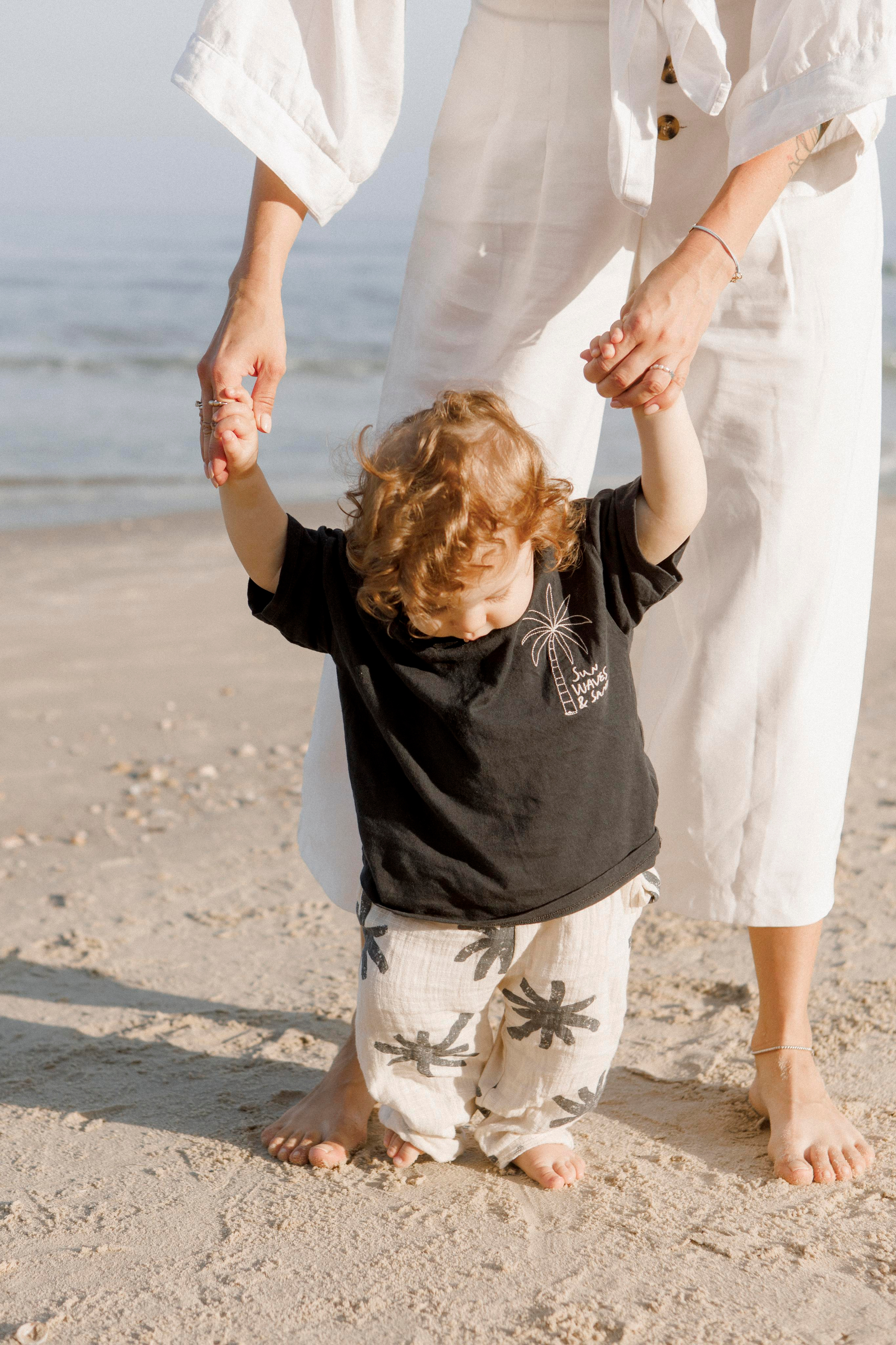 First birthday near the sea (sunrise). Wedding and family photographer