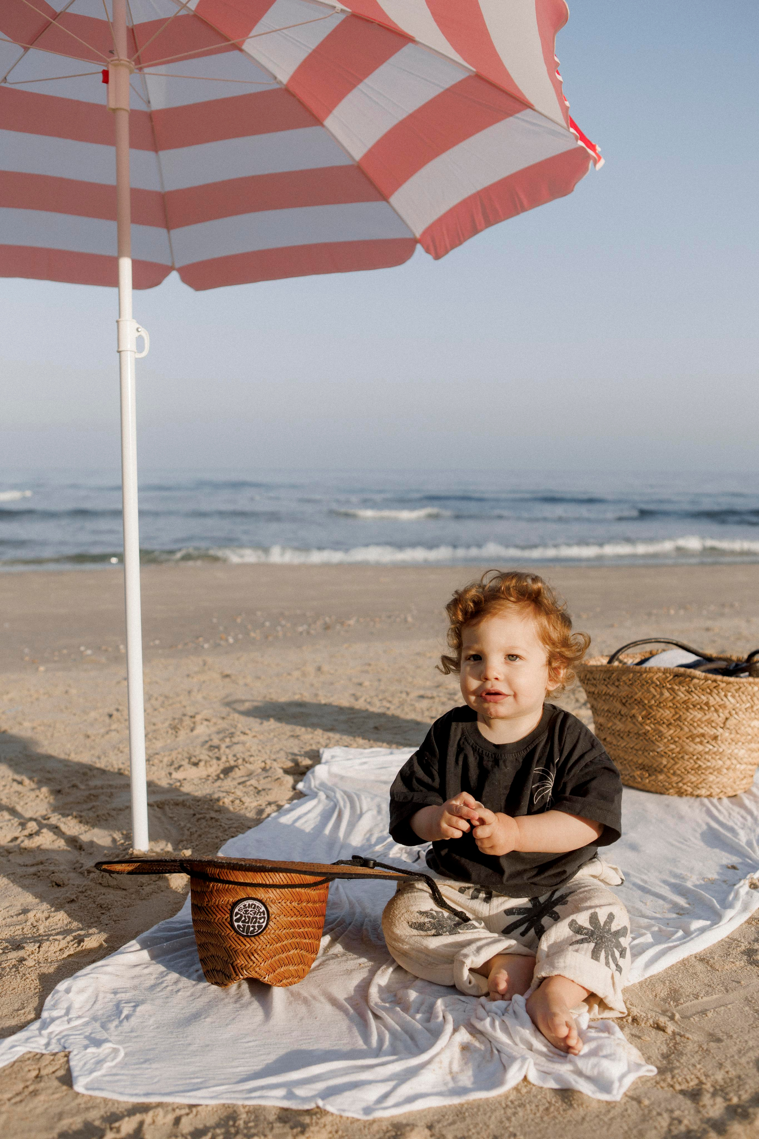 First birthday near the sea (sunrise). Wedding and family photographer