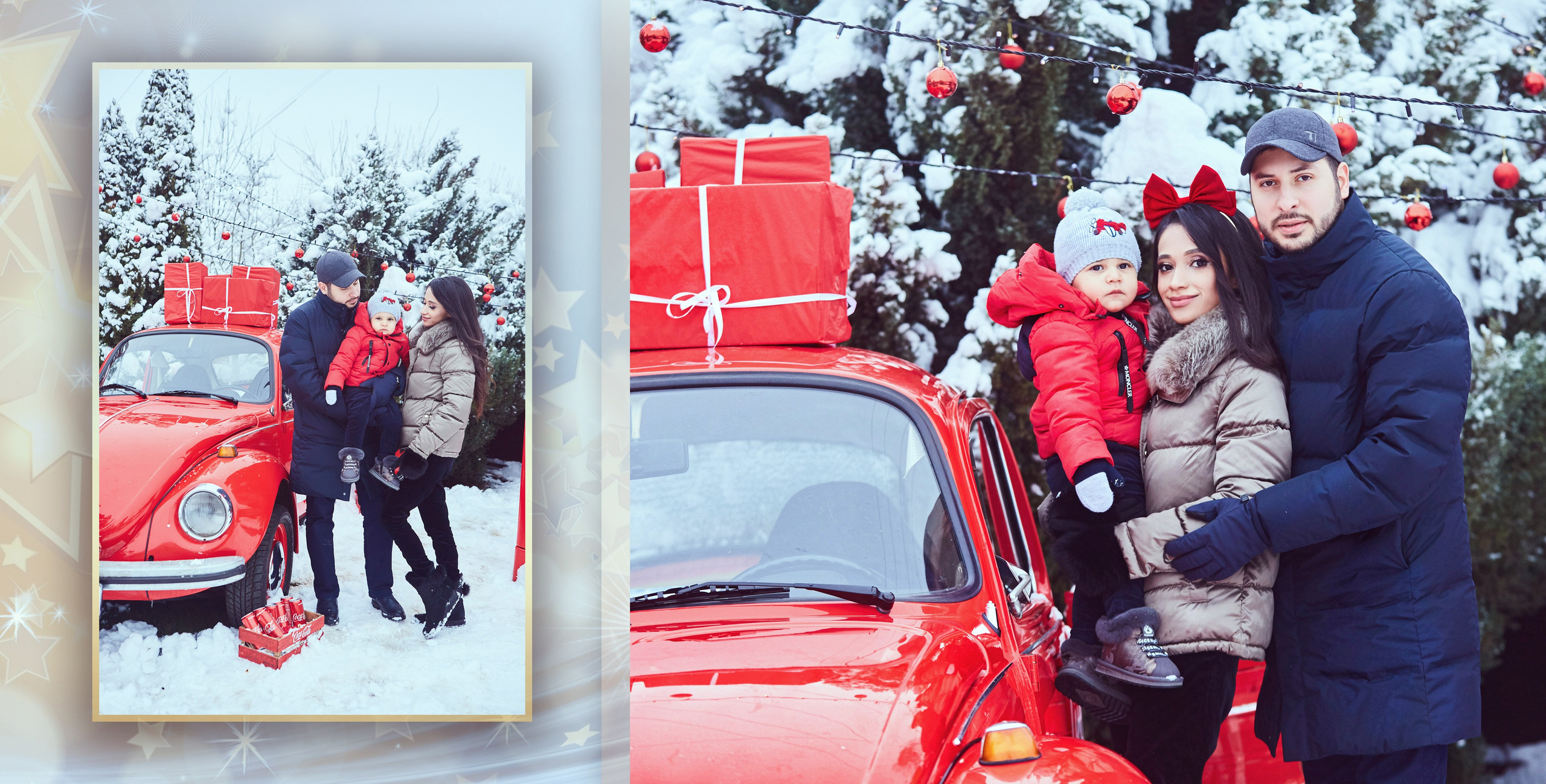 Книга с новогодней фотосессии в уличной локации. Фотохудожник Наталия Кирсанова