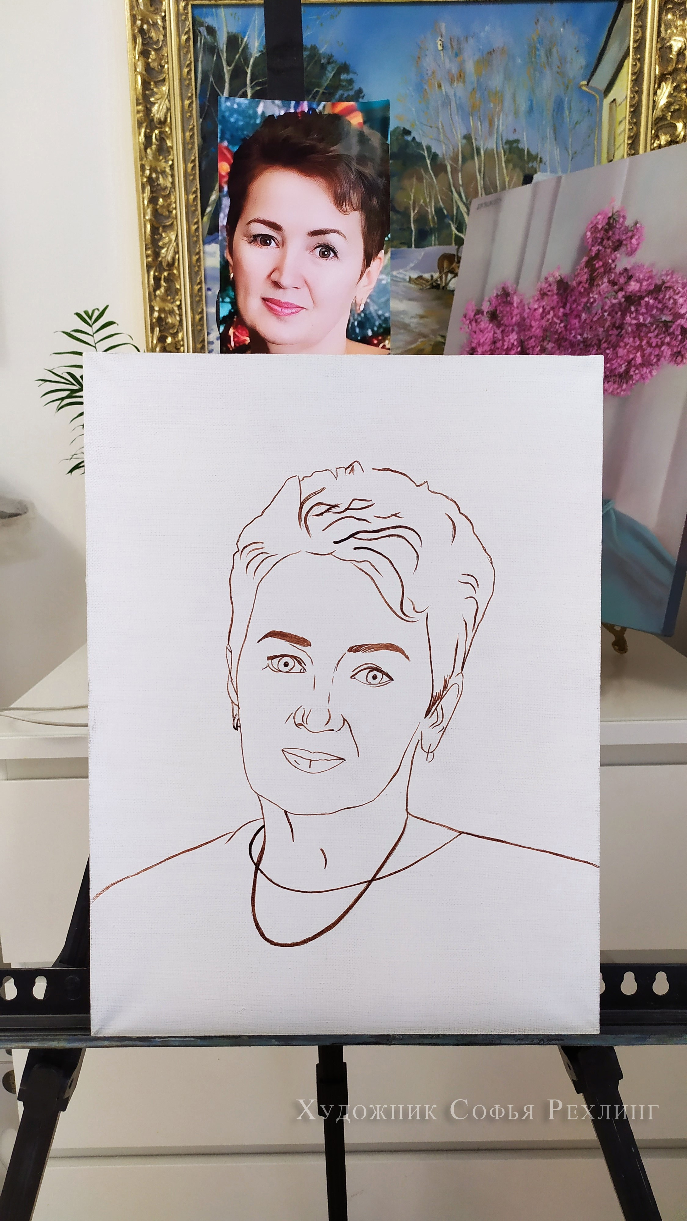 Portrait 30×40 cm → view. Portraits and paintings to order