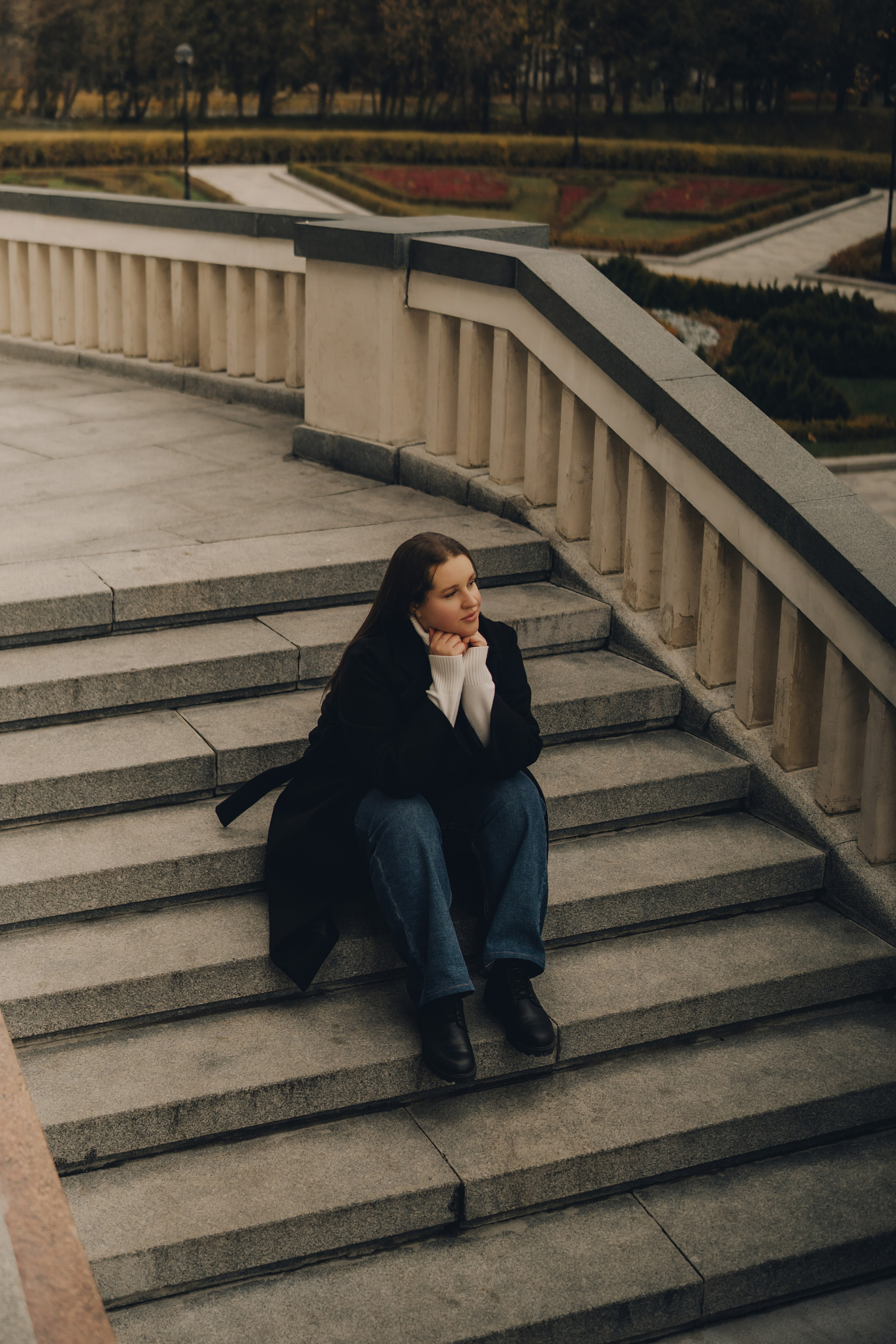 Елена | осенняя фотосессия северный Речной вокзал. Портретный фотограф Москва