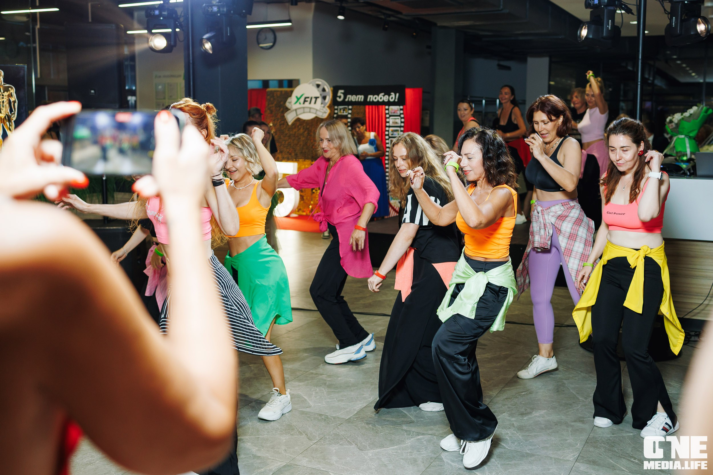 Фоторепортаж с 5-летия фитнес-клуба X-Fit. One Media Life: фоторепортажи, фотоотчеты с мероприятий и заведений