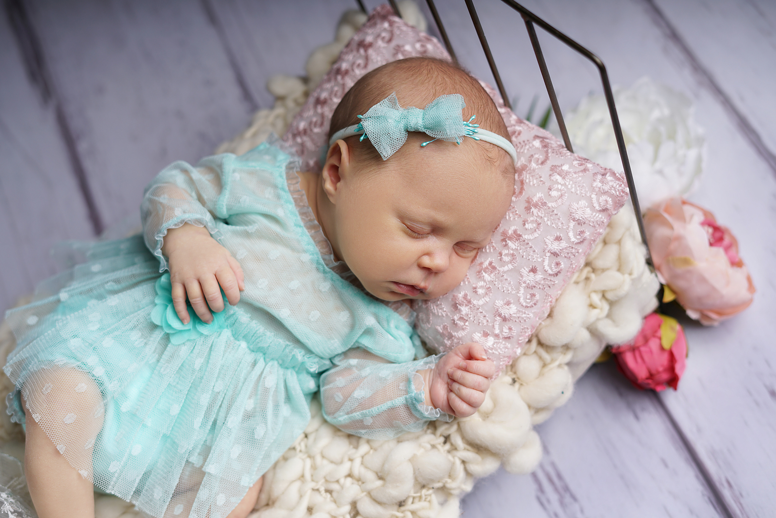 Фотосессия Алисы. Фотограф новорожденных Тюмень