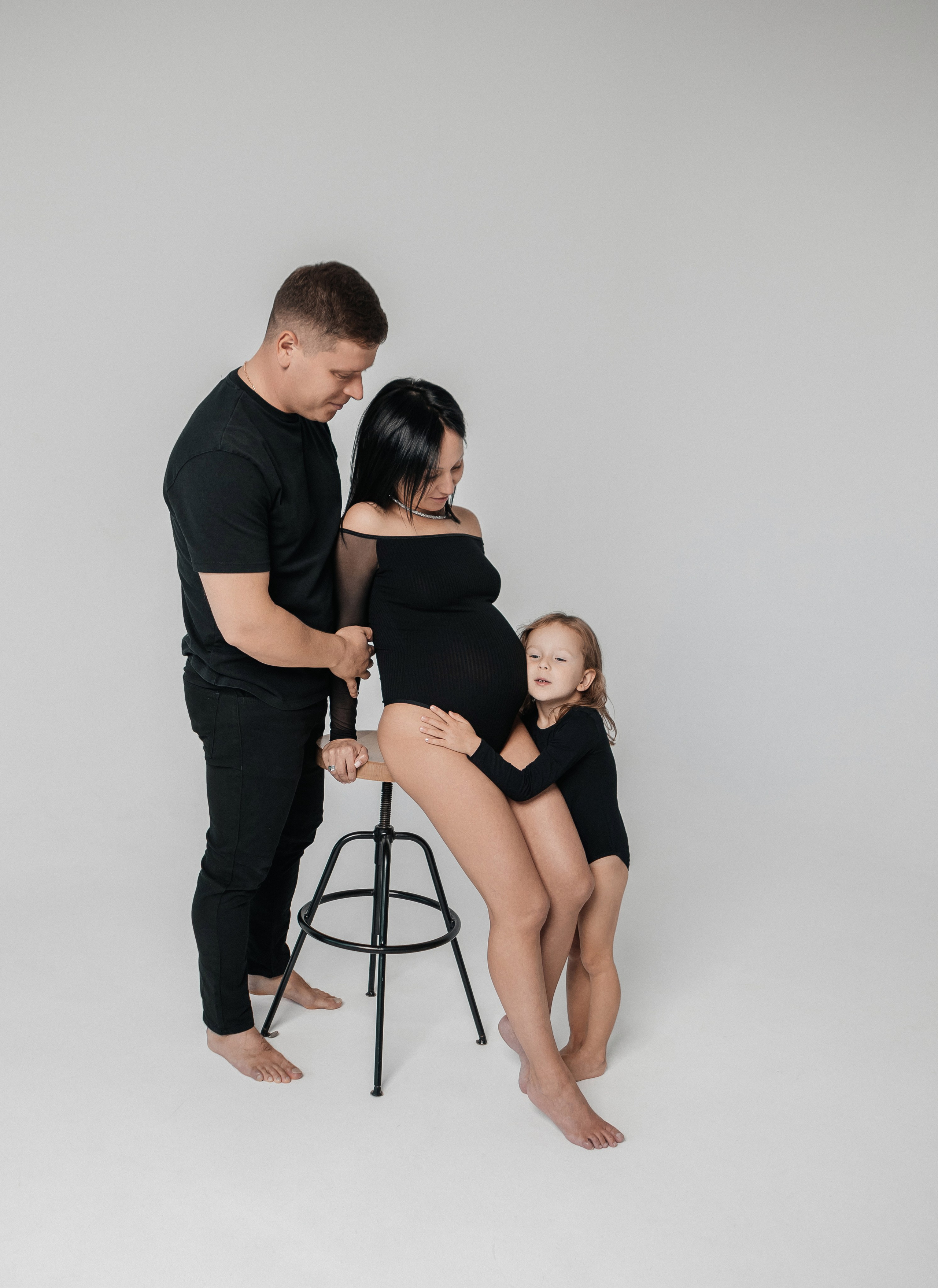 Семейная фотосессия в фотостудии. Свадебный и семейный фотограф Ибрагимова Мария из Екатеринбурга